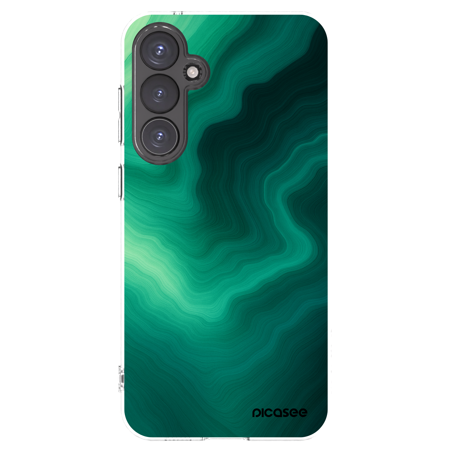 Picasee silikonový průhledný obal pro Samsung Galaxy S23 FE S711B - Malachite