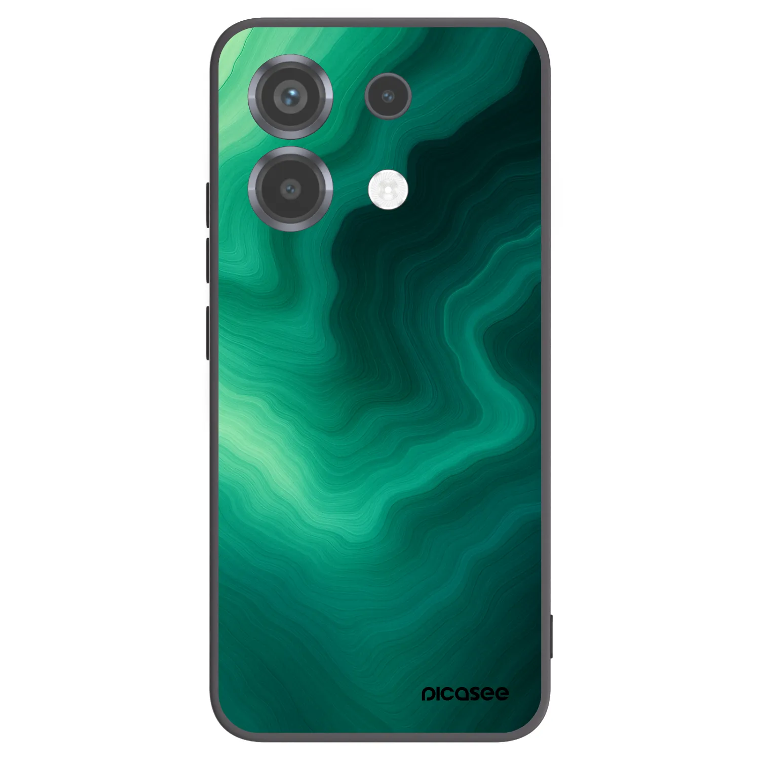 Picasee silikonový černý obal pro Xiaomi Poco X6 - Malachite