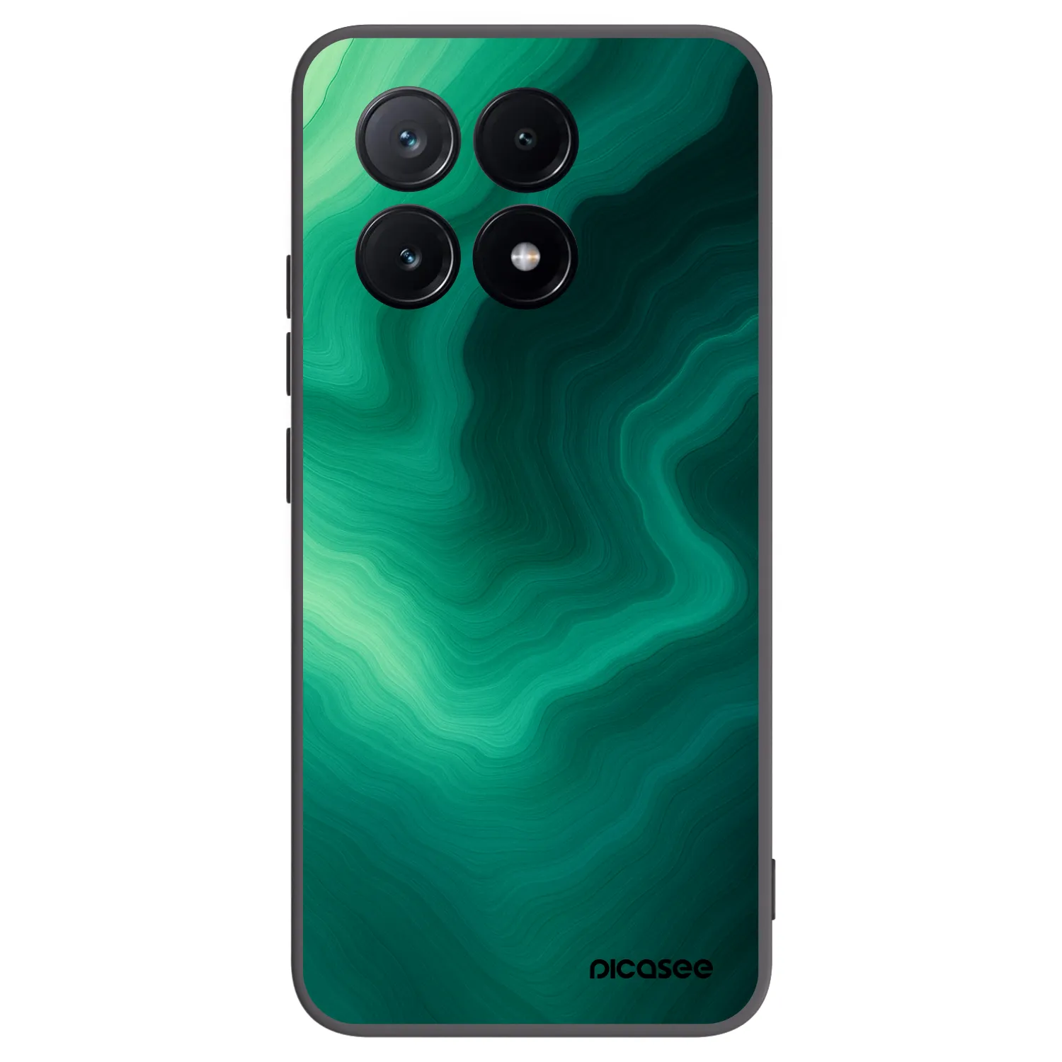 Picasee silikonový černý obal pro Xiaomi Poco X6 Pro - Malachite