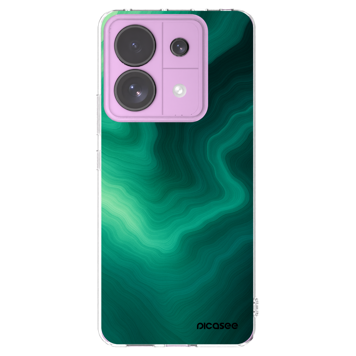 Picasee silikonový průhledný obal pro Xiaomi Redmi Note 13 Pro 5G - Malachite