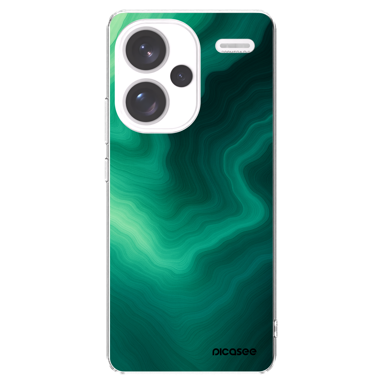 Picasee silikonový průhledný obal pro Xiaomi Redmi Note 13 Pro+ 5G - Malachite