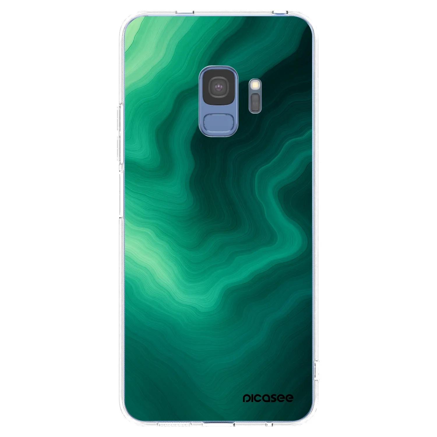 Picasee silikonový průhledný obal pro Samsung Galaxy S9 G960F - Malachite