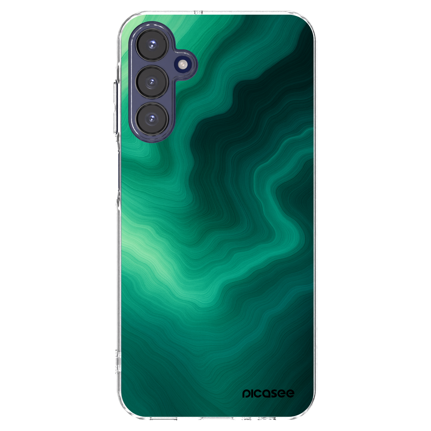 Picasee silikonový průhledný obal pro Samsung Galaxy A15 A155F 4G - Malachite