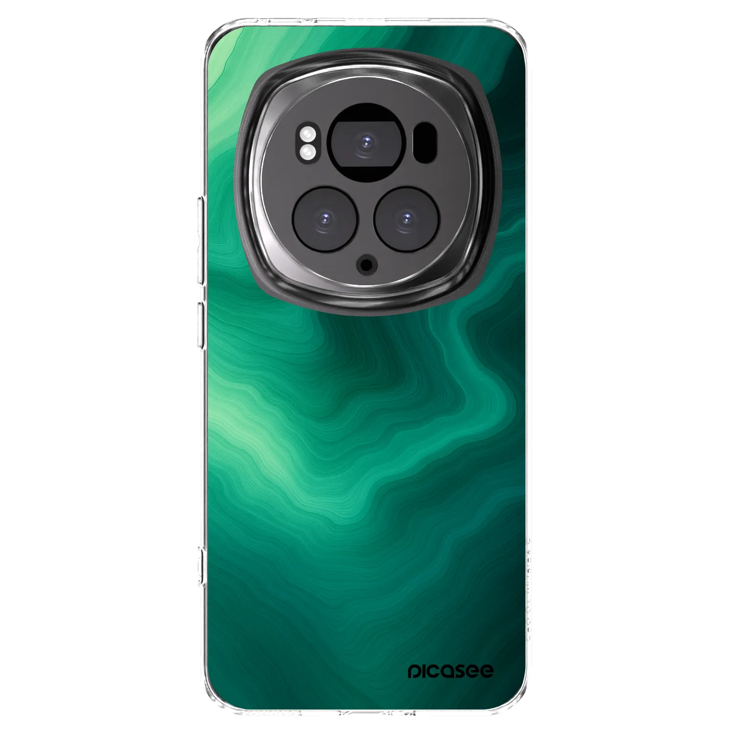 Picasee silikonový průhledný obal pro Honor Magic6 Pro - Malachite