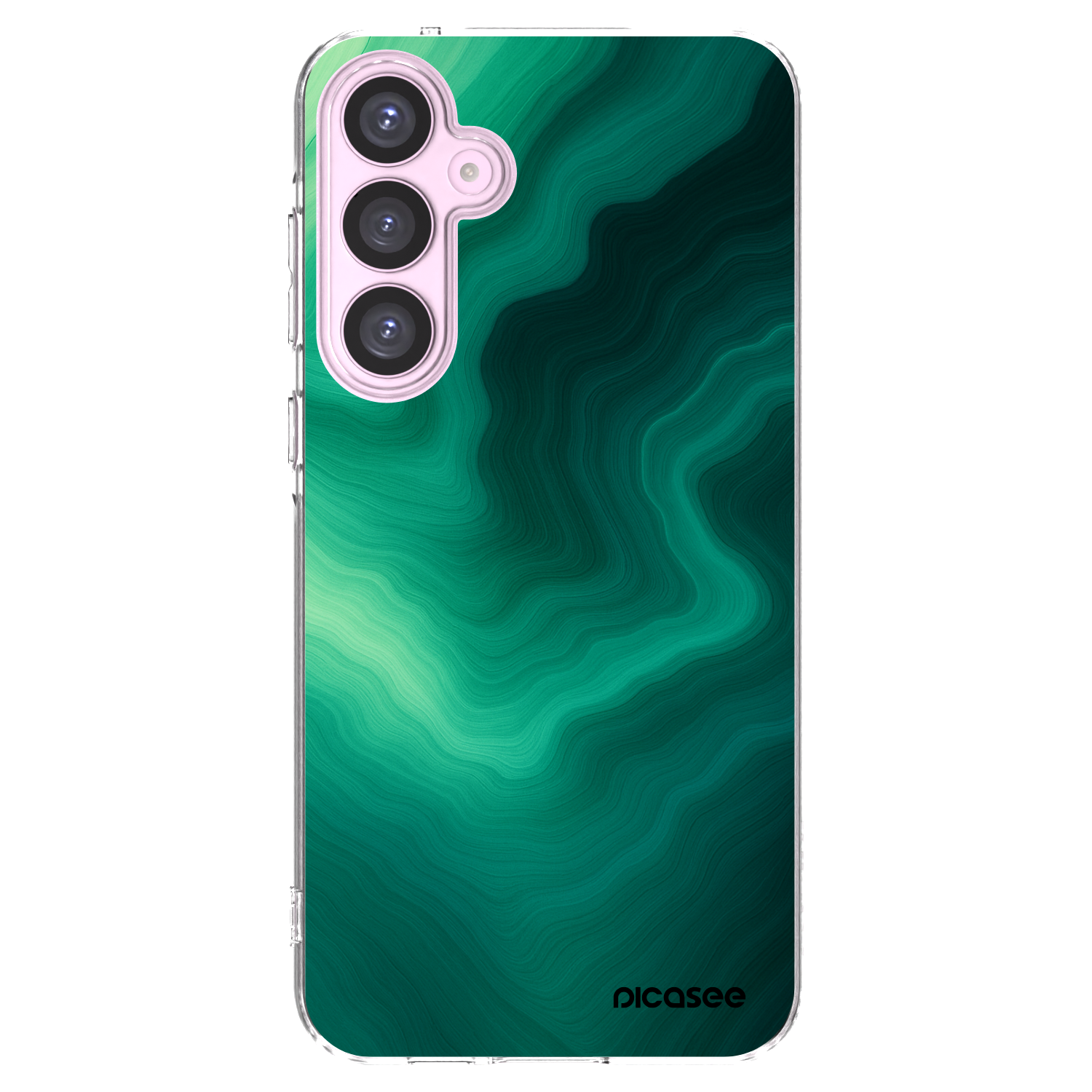 Picasee silikonový průhledný obal pro Samsung Galaxy A55 5G A556B - Malachite