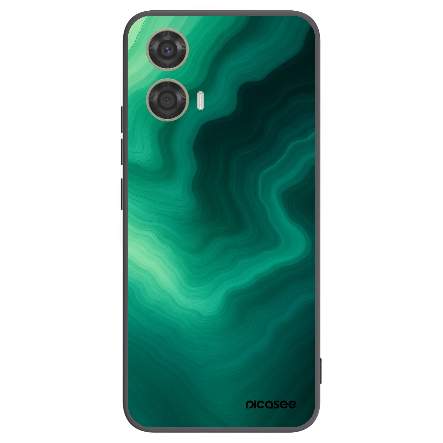 Picasee silikonový černý obal pro Motorola Moto G24 - Malachite