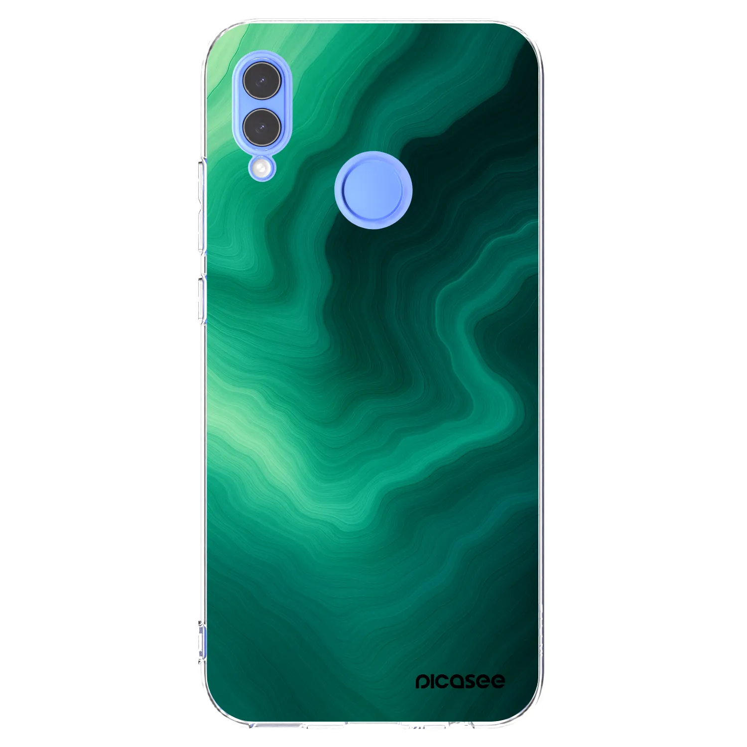 Picasee silikonový průhledný obal pro Huawei P Smart 2019 - Malachite