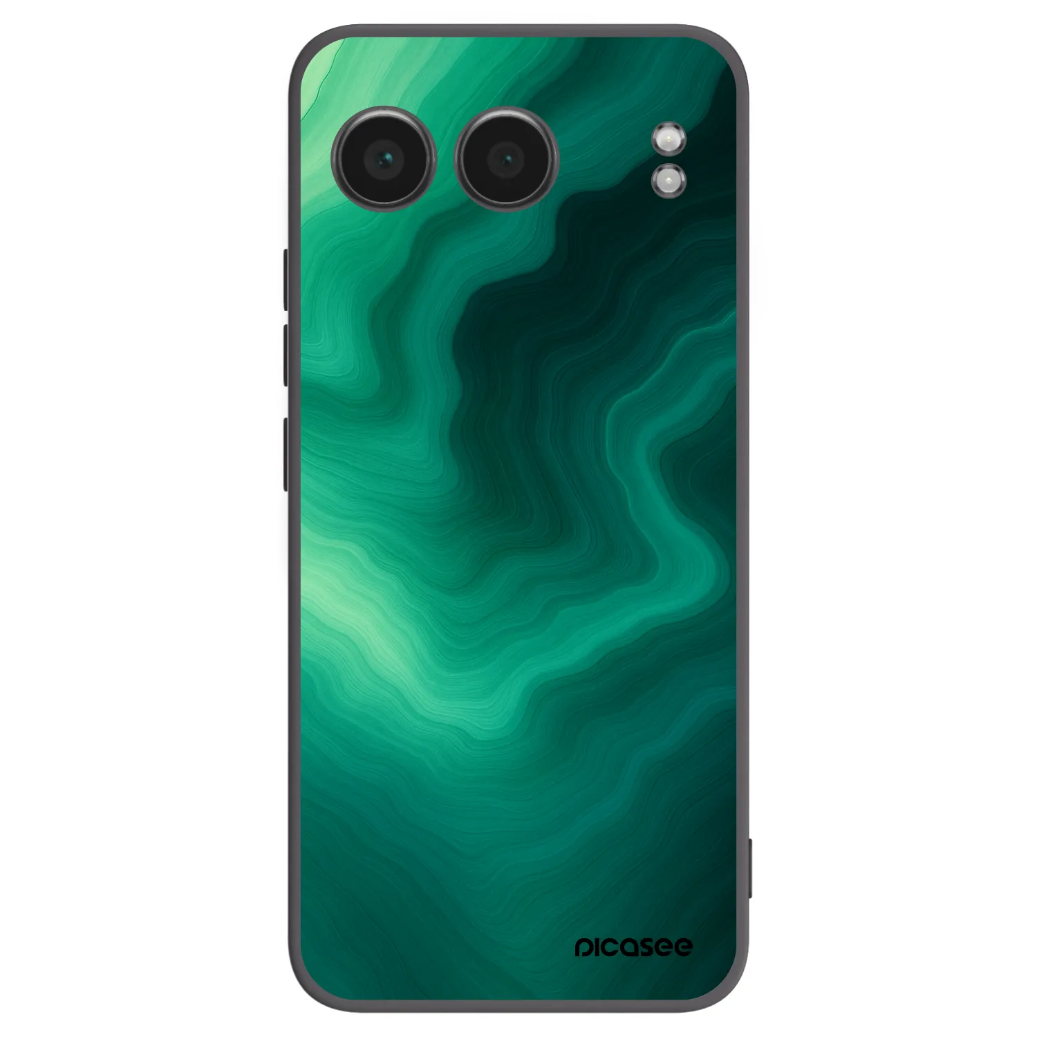 Picasee silikonový černý obal pro OnePlus Nord 4 - Malachite