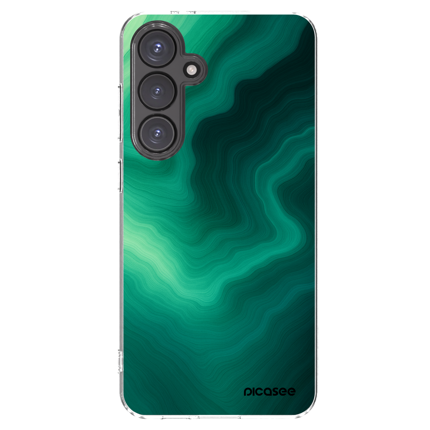 Picasee silikonový průhledný obal pro Samsung Galaxy S24 FE S721B - Malachite