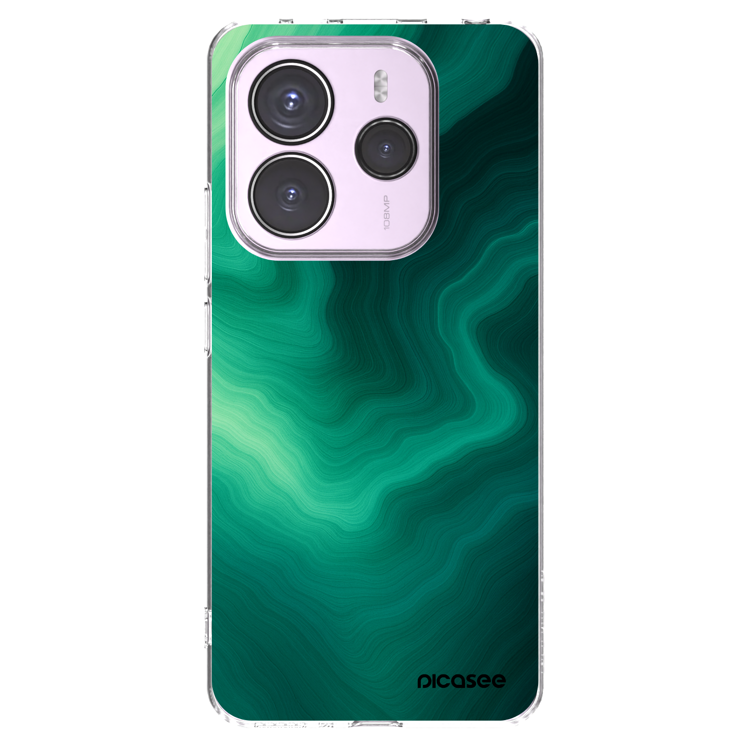 Picasee silikonový průhledný obal pro Xiaomi Redmi Note 14 5G - Malachite