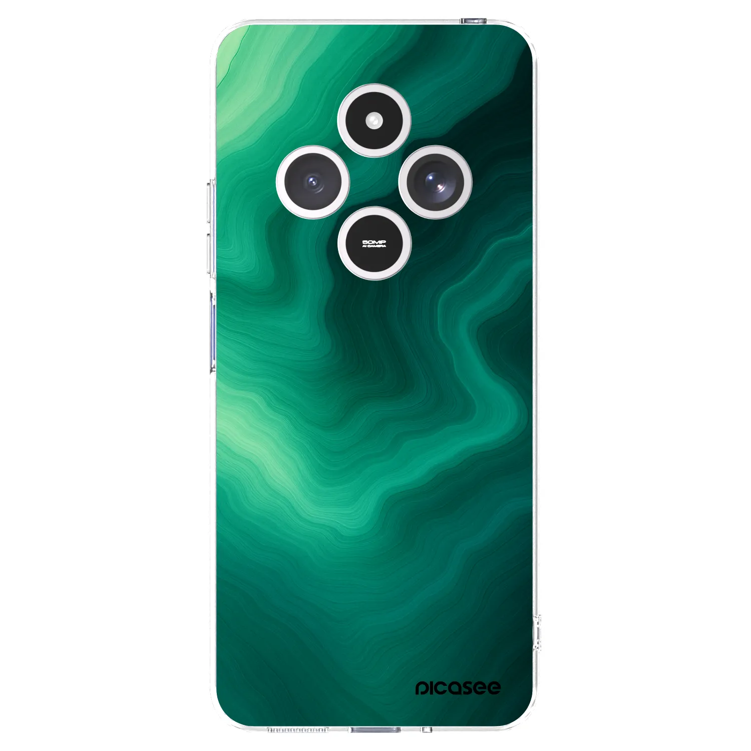 Picasee silikonový průhledný obal pro Xiaomi Redmi 14C - Malachite