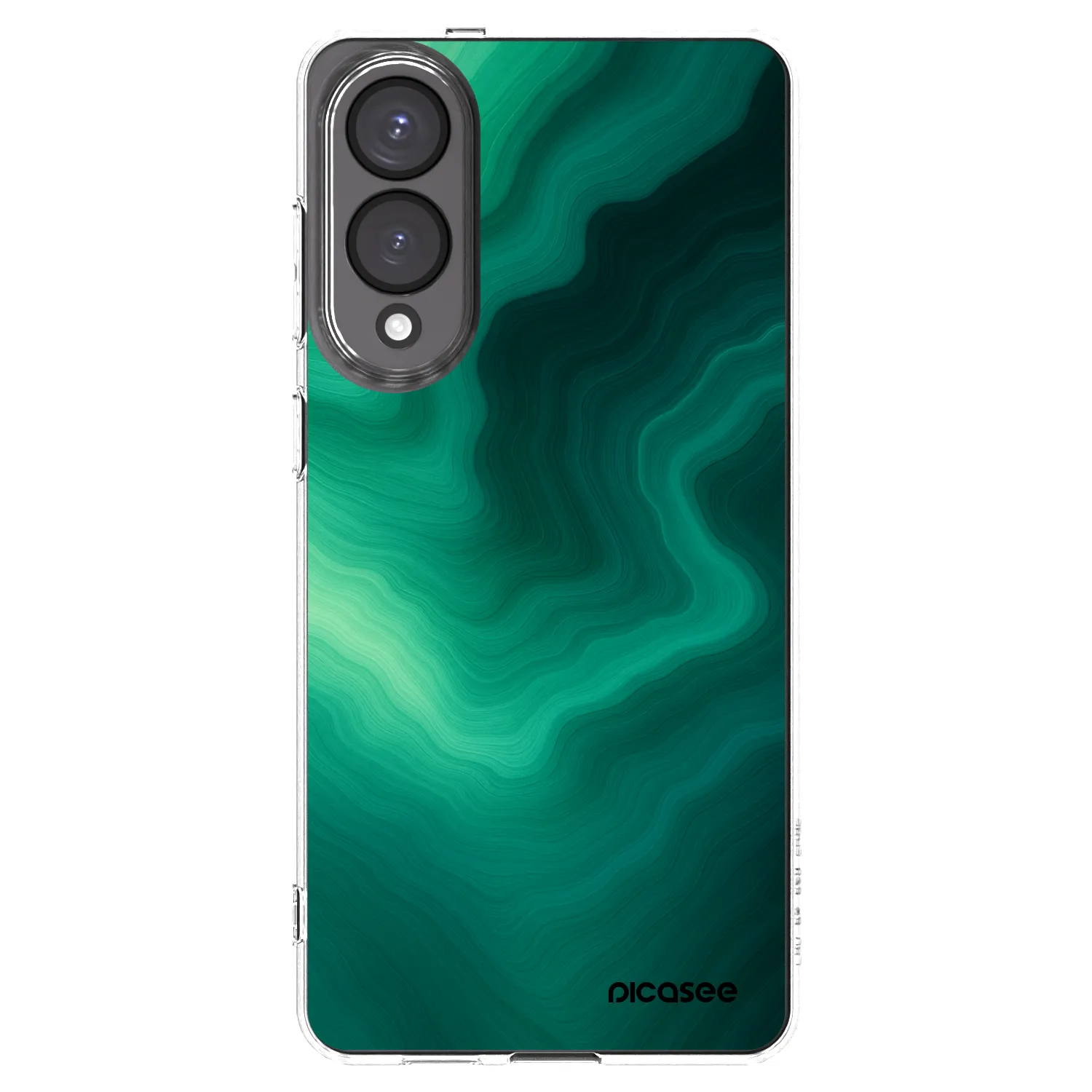 Picasee silikonový průhledný obal pro Samsung Galaxy S25 Edge 5G - Malachite
