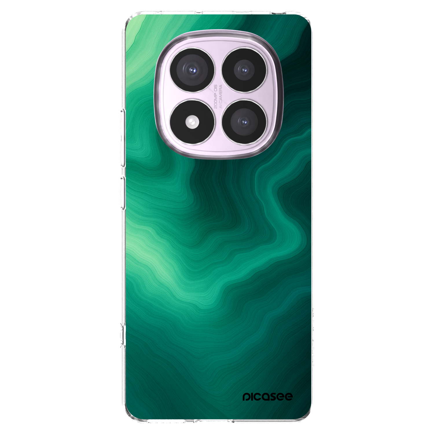Picasee silikonový průhledný obal pro Xiaomi Redmi Note 14 Pro 4G - Malachite