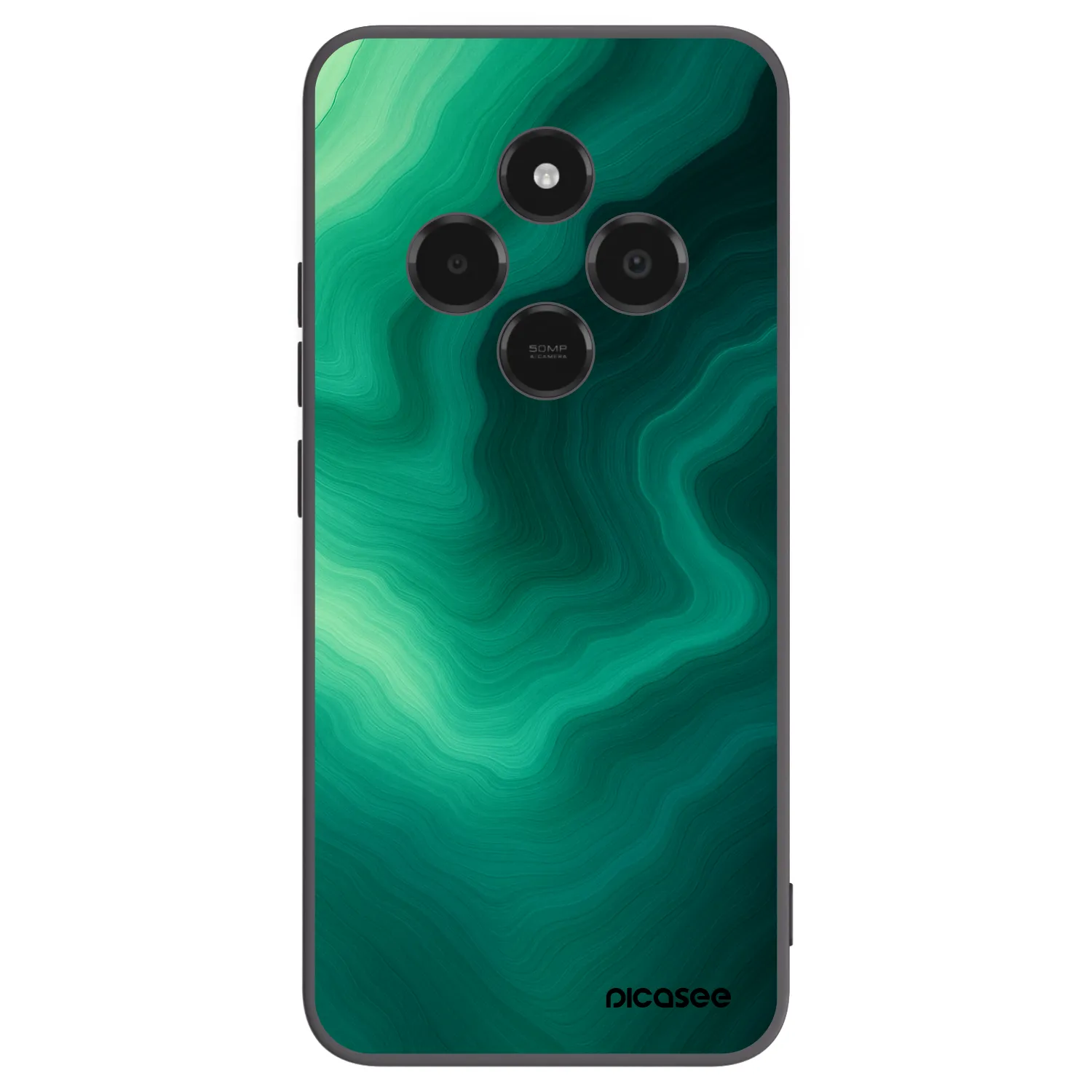 Picasee silikonový černý obal pro Xiaomi Poco C75 - Malachite