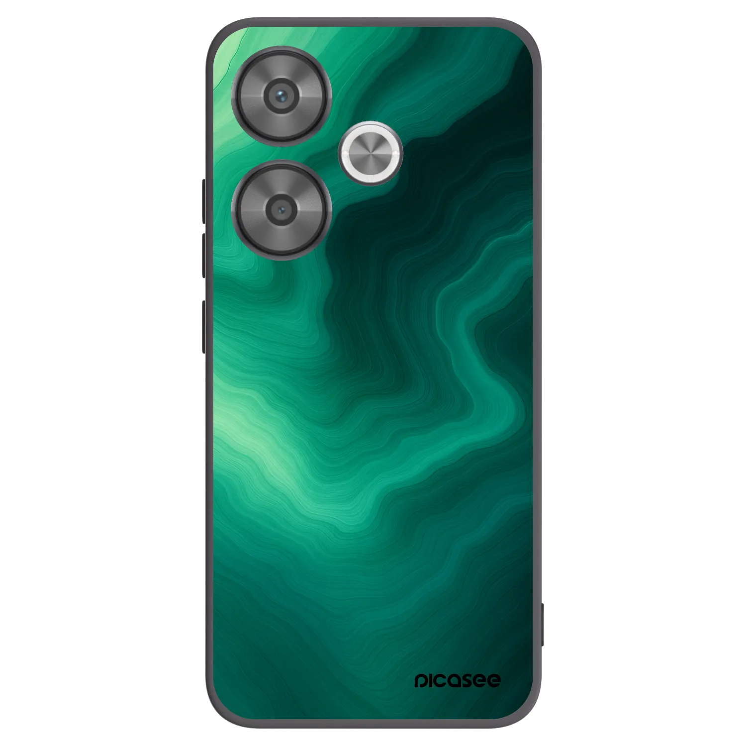 Picasee silikonový černý obal pro Xiaomi Poco F6 - Malachite