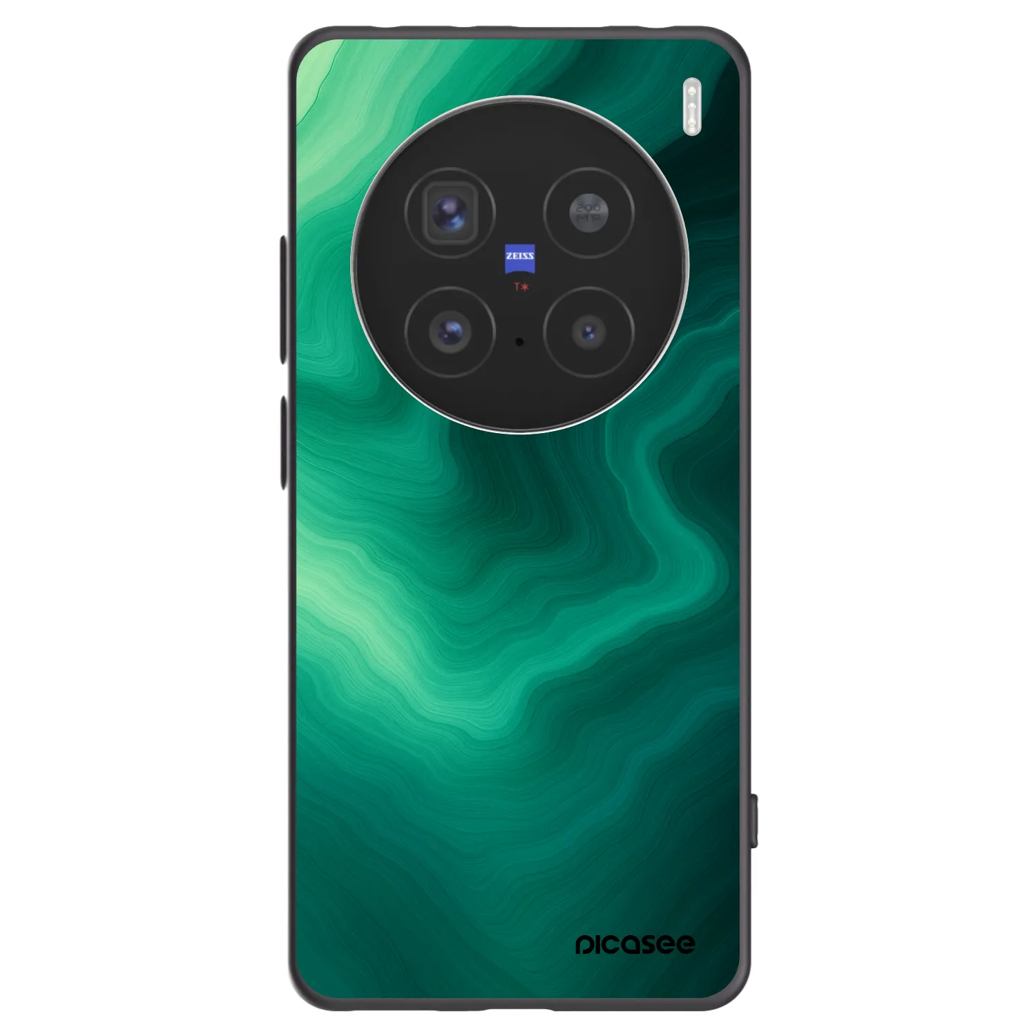 Picasee silikonový černý obal pro Vivo X200 Pro - Malachite