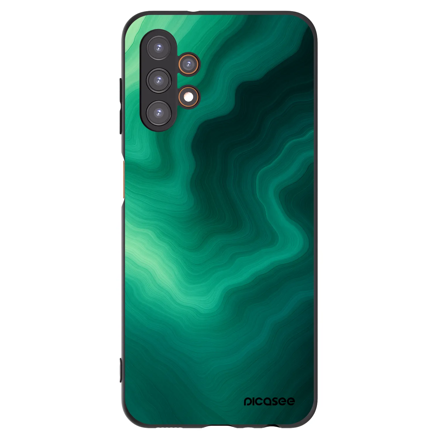 Picasee silikonový černý obal pro Samsung Galaxy A13 5G - Malachite
