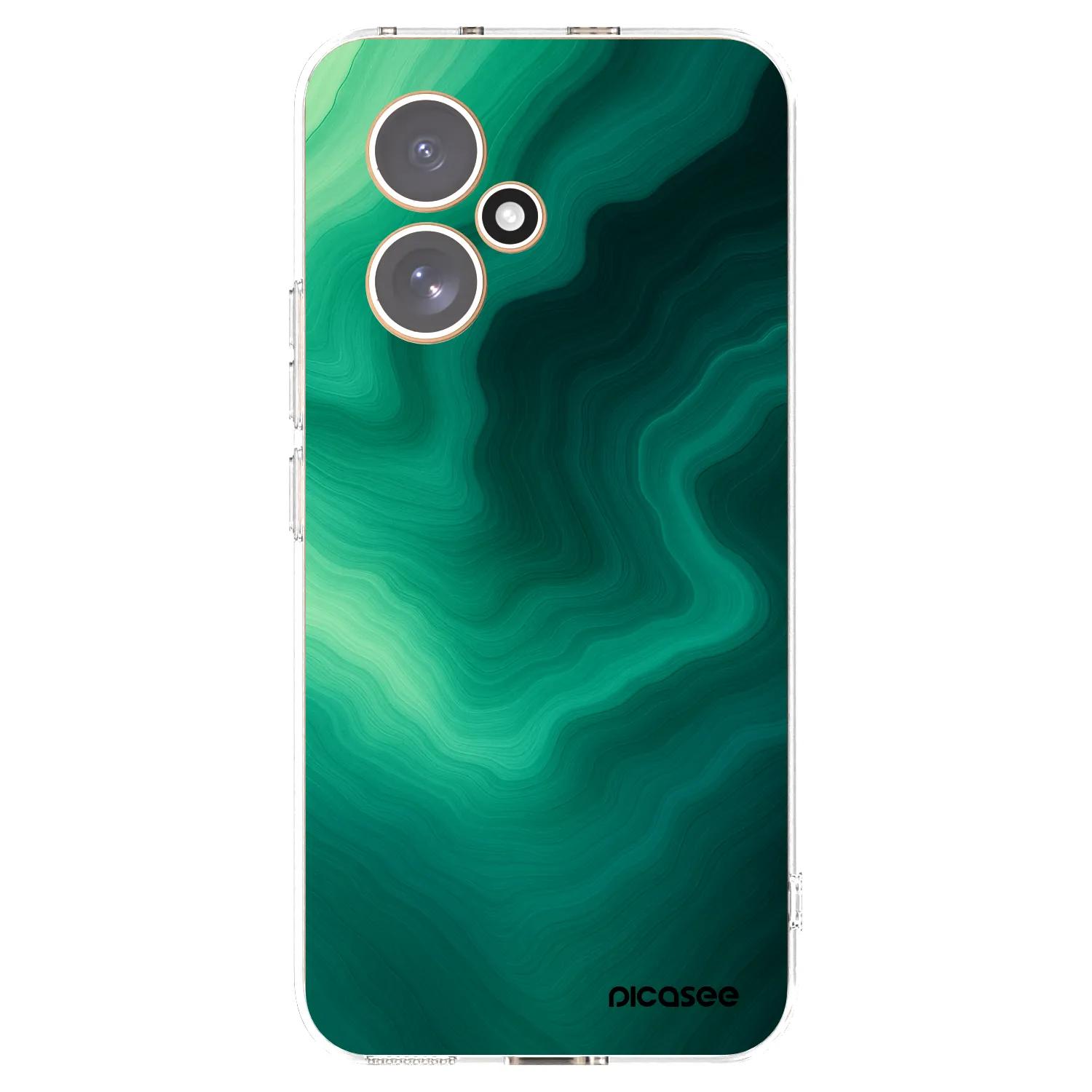 Picasee silikonový průhledný obal pro Honor 400 5G - Malachite