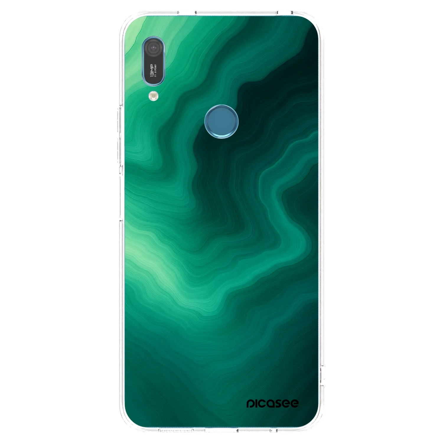 Picasee silikonový průhledný obal pro Huawei Y6 2019 - Malachite