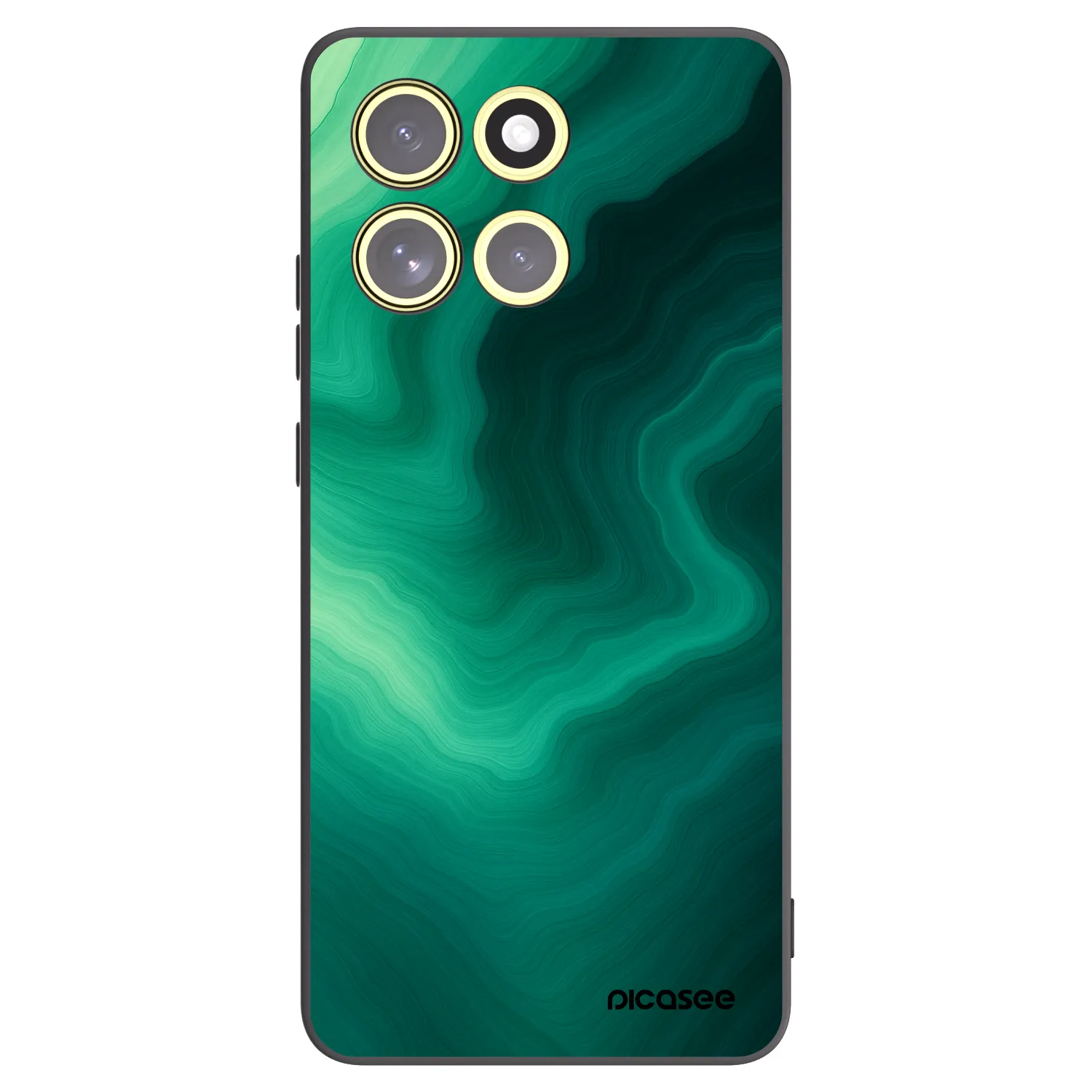 Picasee silikonový černý obal pro Motorola Moto G86 5G - Malachite