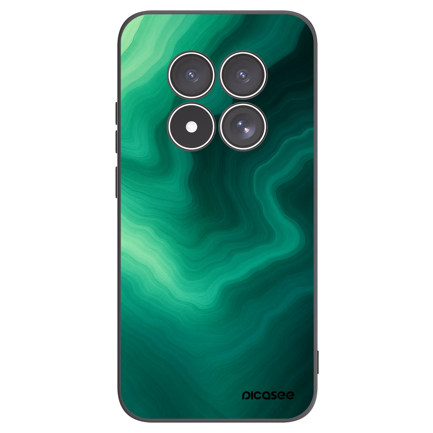 Picasee silikonový černý obal pro Xiaomi Redmi Note 15 Pro 4G - Malachite