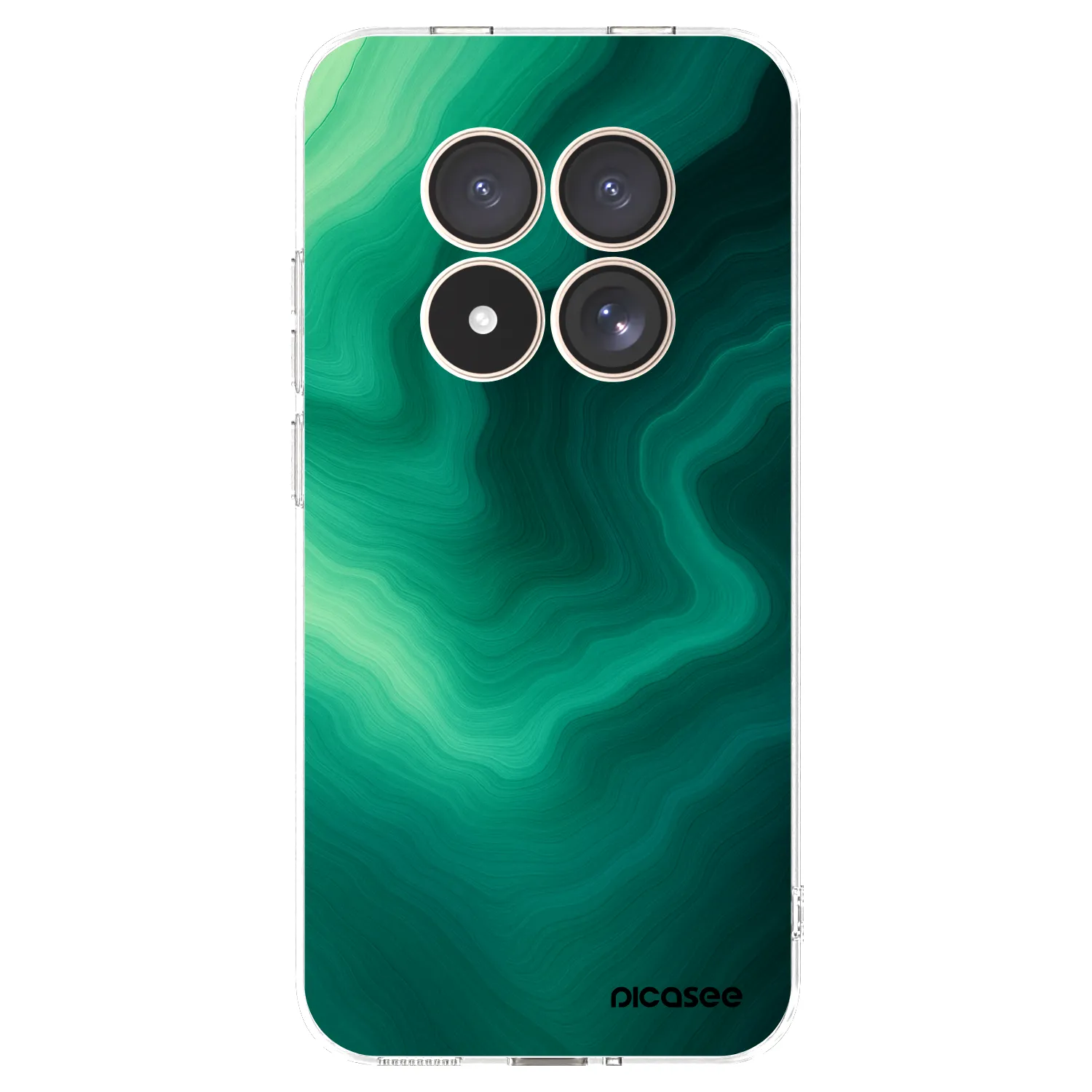 Picasee silikonový průhledný obal pro Xiaomi Redmi Note 15 Pro 4G - Malachite