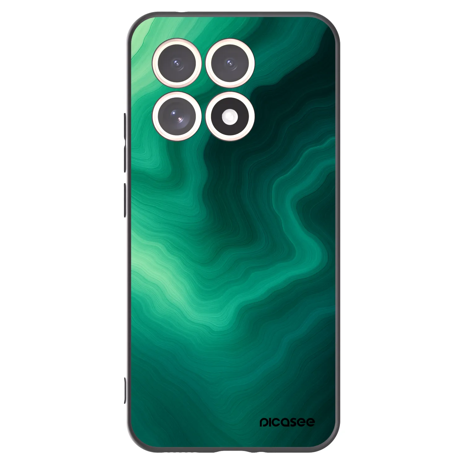 Picasee silikonový černý obal pro Xiaomi 15T - Malachite