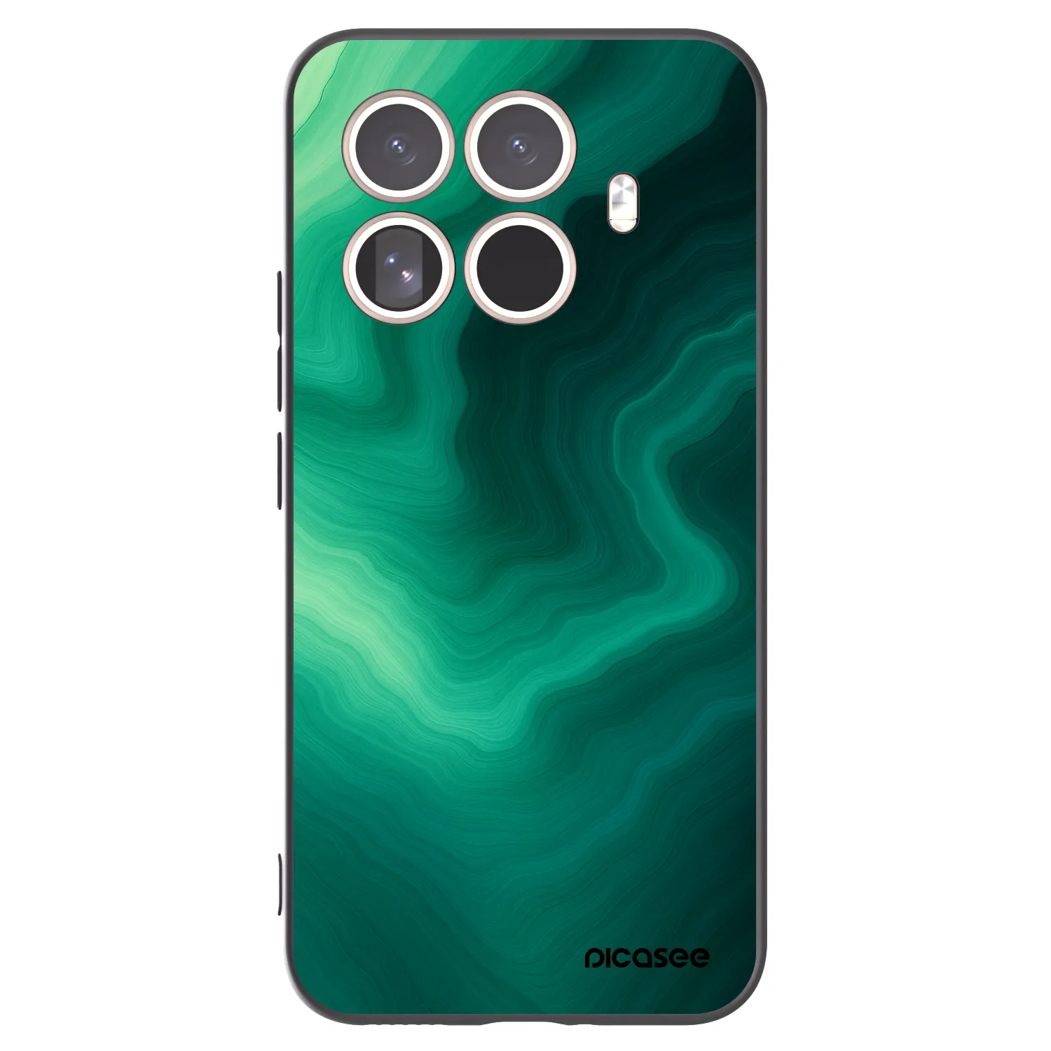 Picasee silikonový černý obal pro Xiaomi 15T Pro - Malachite