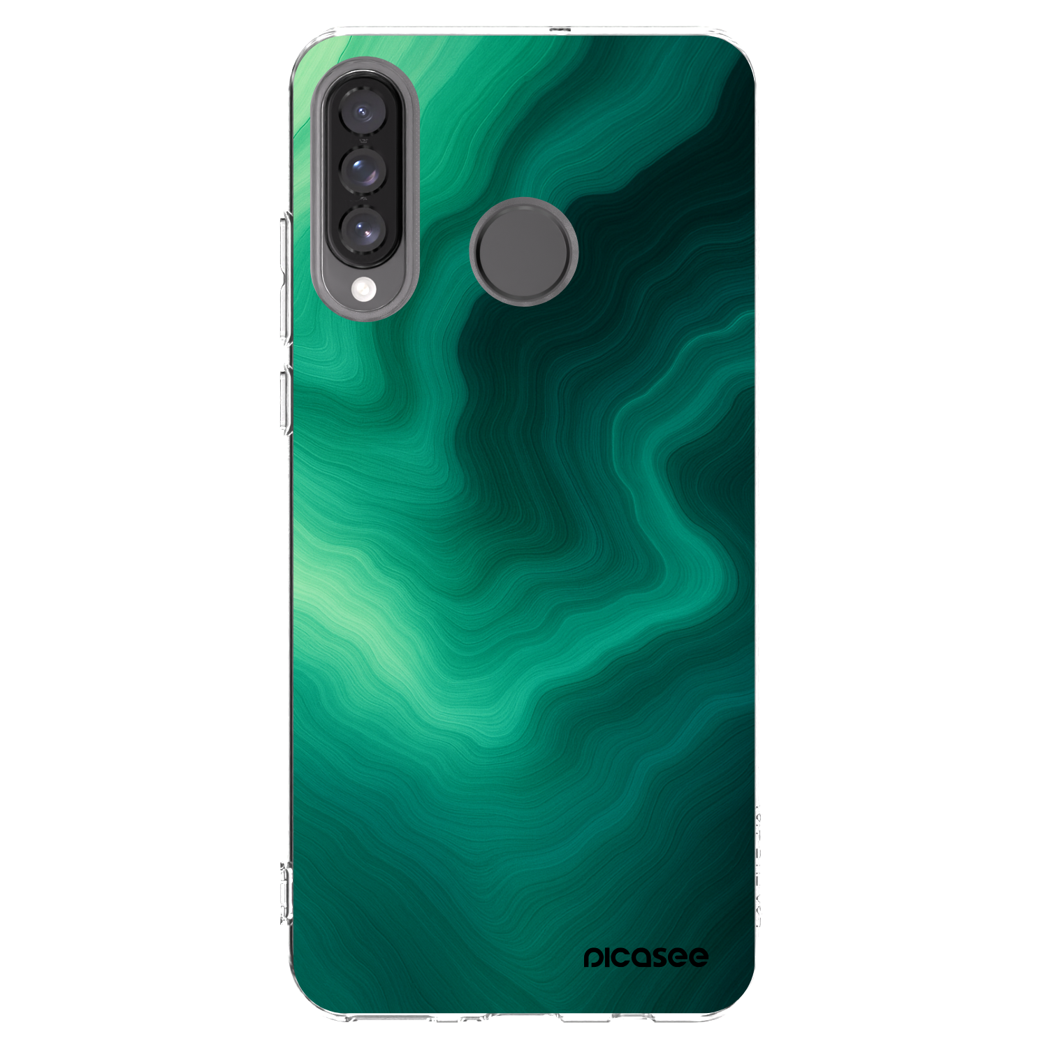 Picasee silikonový průhledný obal pro Huawei P30 Lite - Malachite