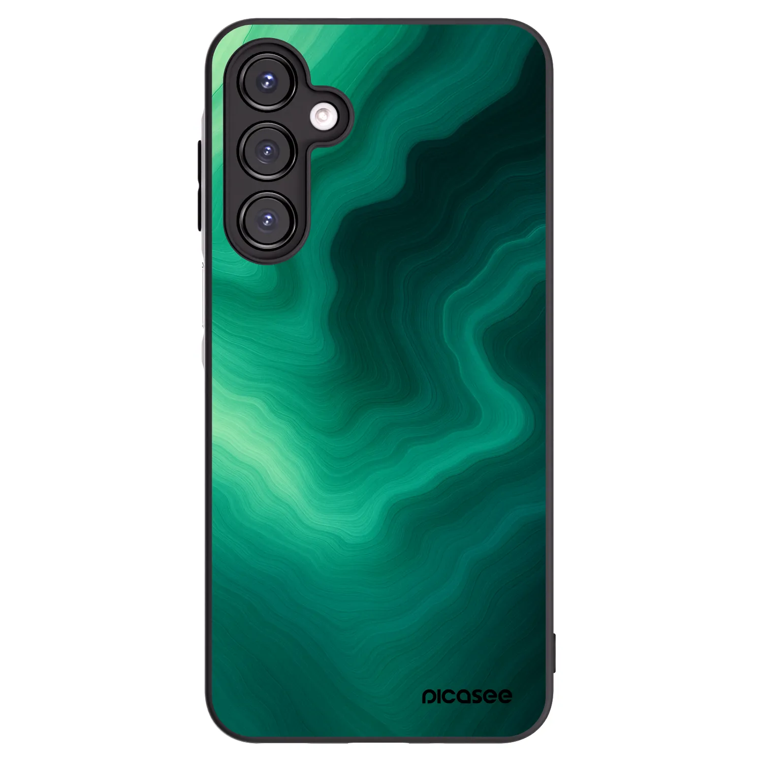 Picasee silikonový černý obal pro Samsung Galaxy A16 4G - Malachite