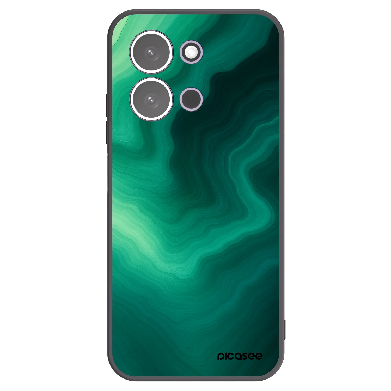 Picasee silikonový černý obal pro Xiaomi Redmi 15C 5G - Malachite