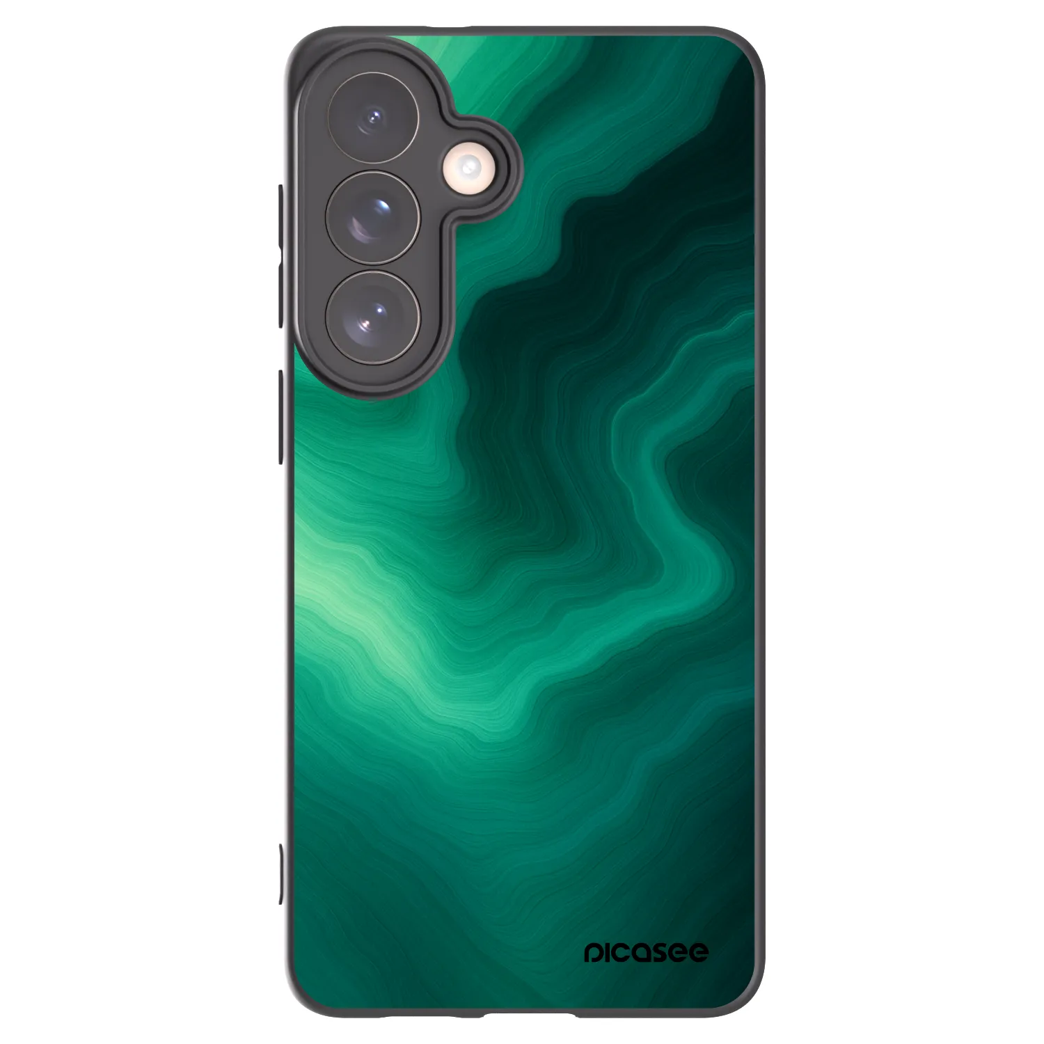 Picasee silikonový černý obal pro Samsung Galaxy S26+ - Malachite