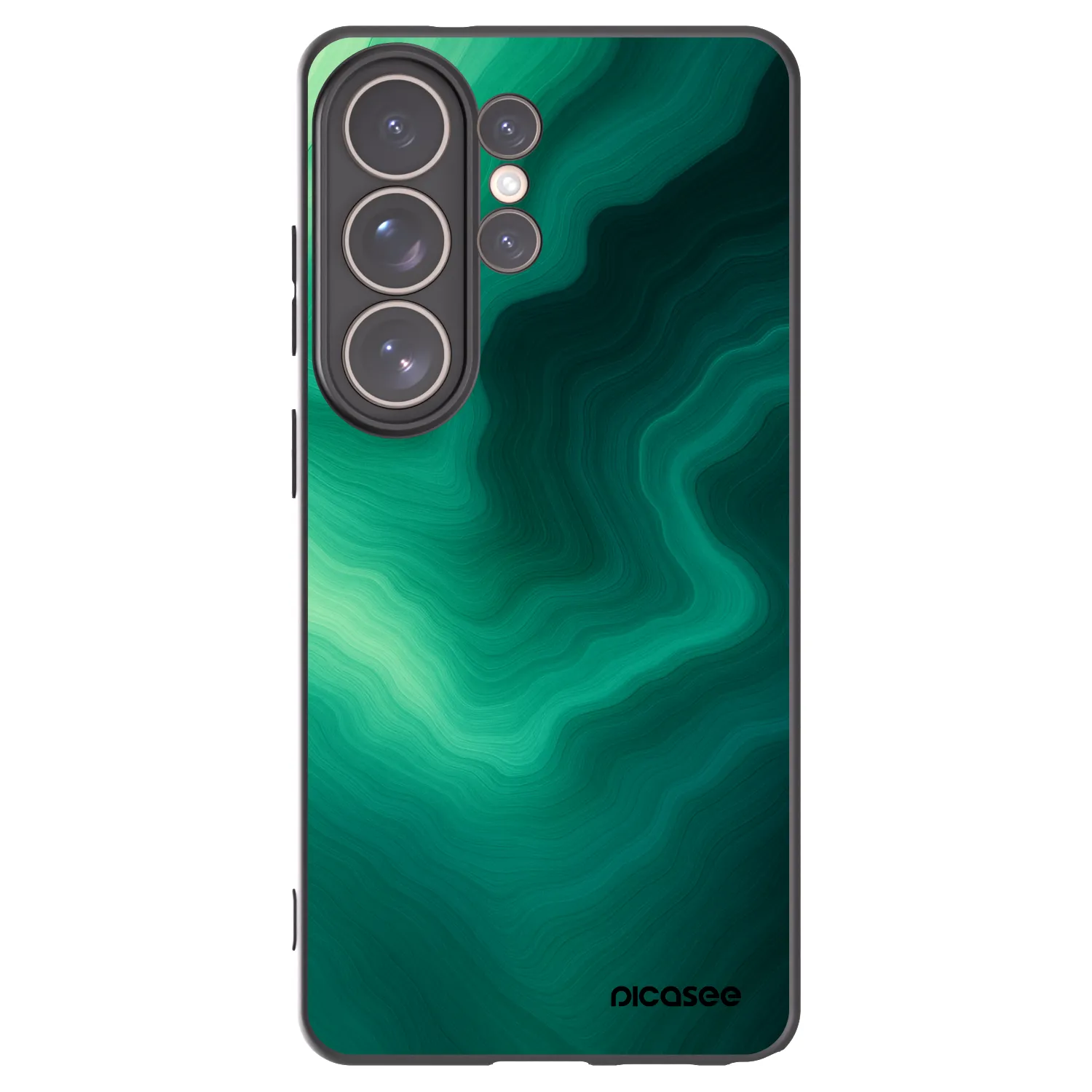 Picasee silikonový černý obal pro Samsung Galaxy S26 Ultra - Malachite