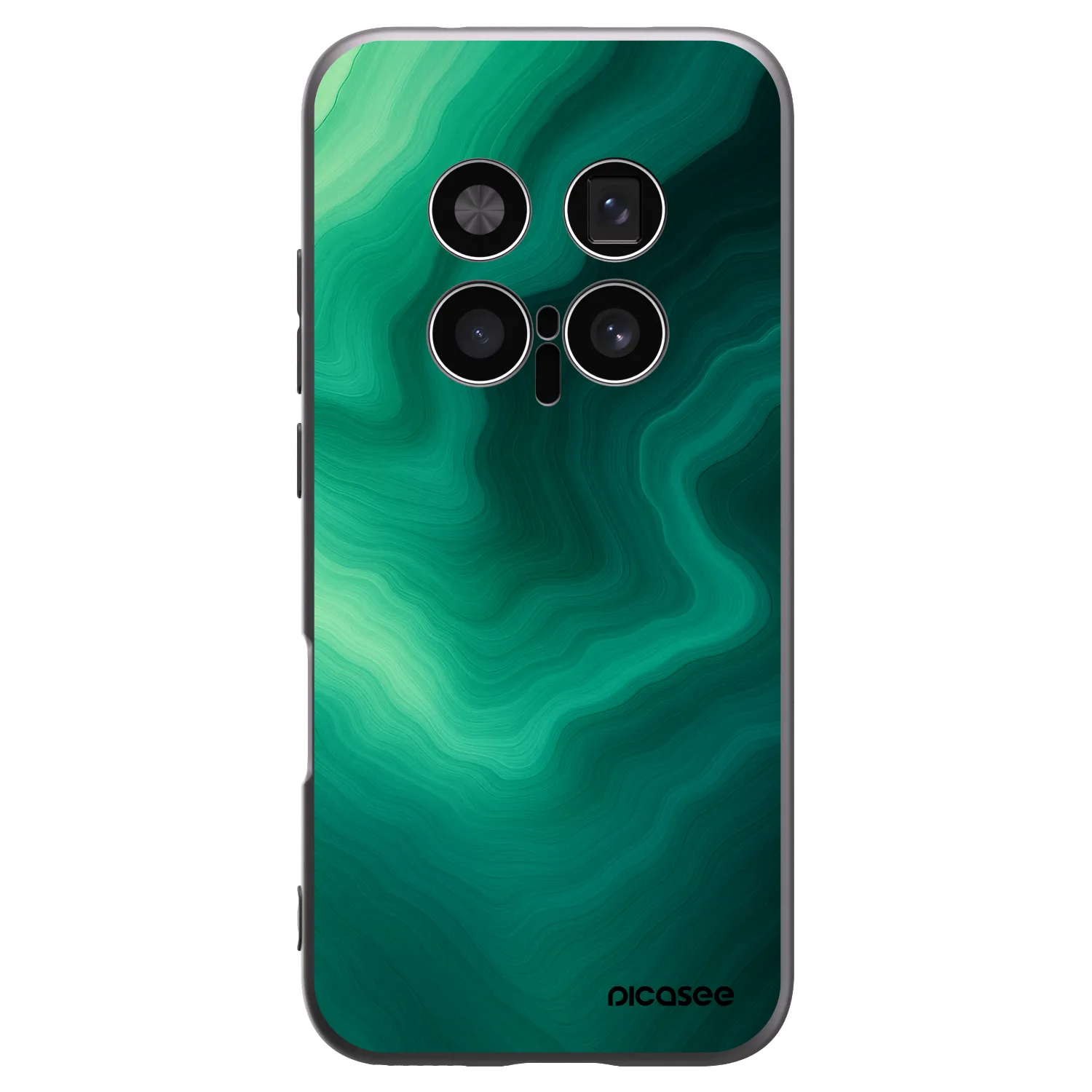 Picasee silikonový černý obal pro Honor Magic8 Pro 5G - Malachite