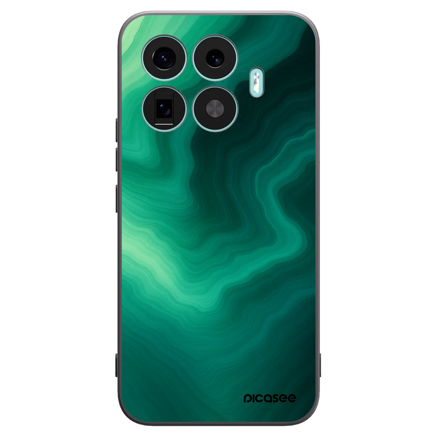 Picasee silikonový černý obal pro Xiaomi 17T Pro - Malachite