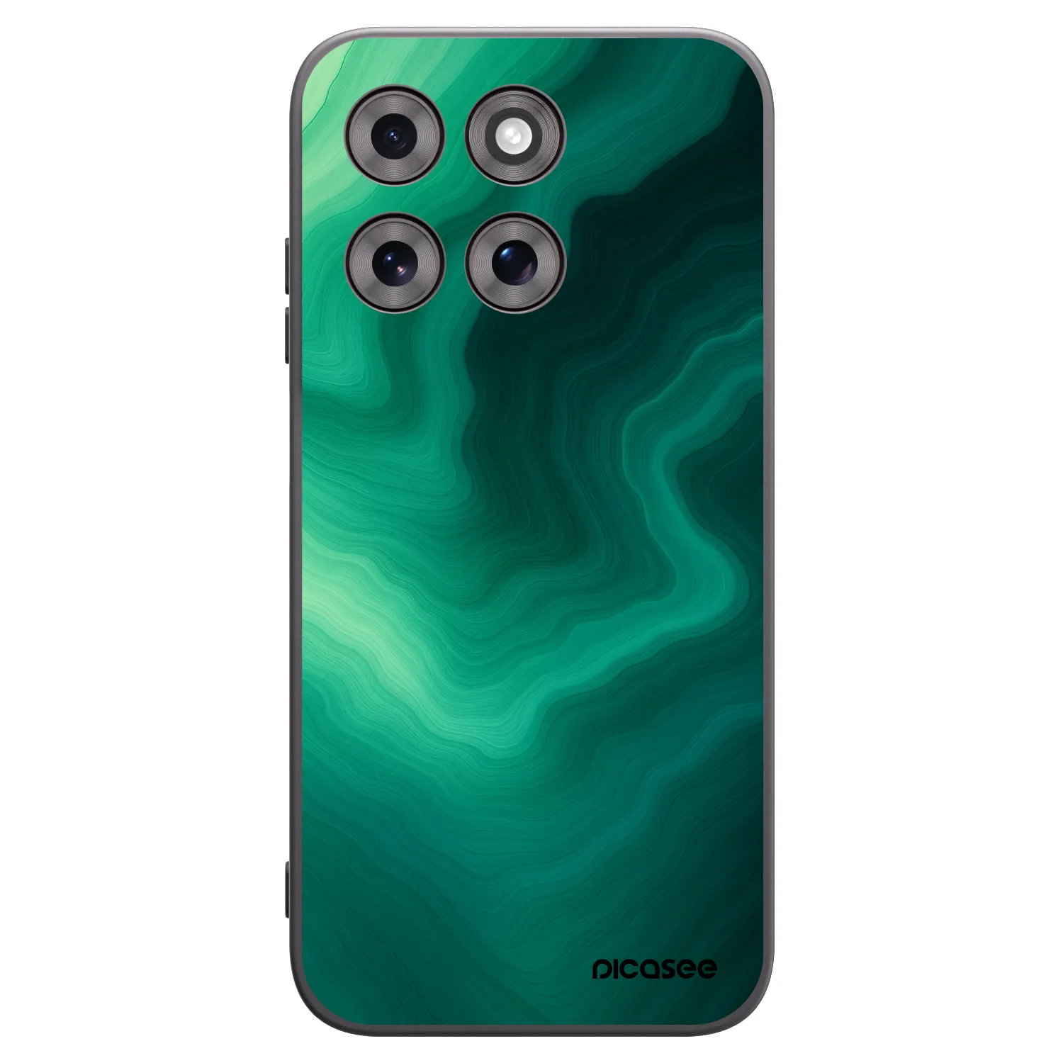 Picasee silikonový černý obal pro Motorola Moto G77 - Malachite