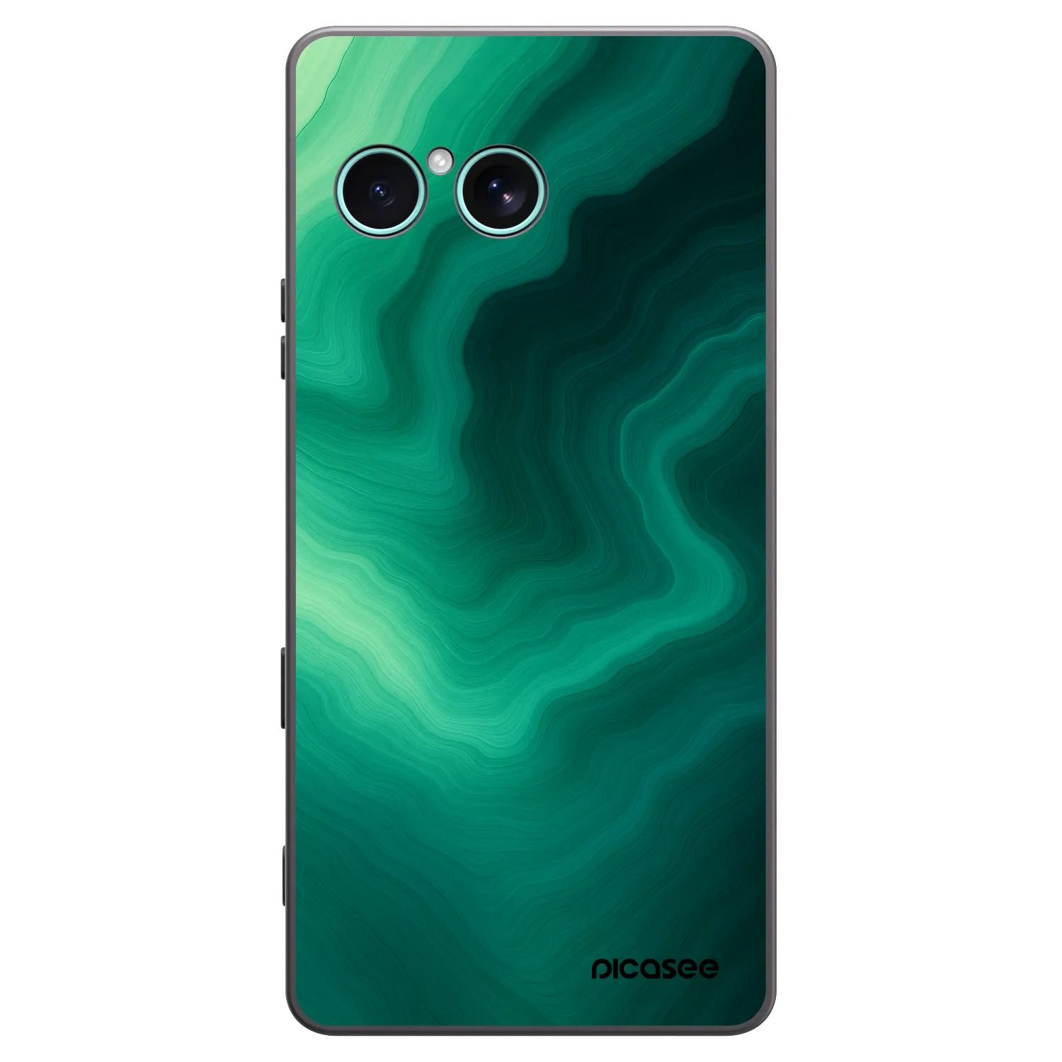 Picasee silikonový černý obal pro Sony Xperia 10 VII - Malachite