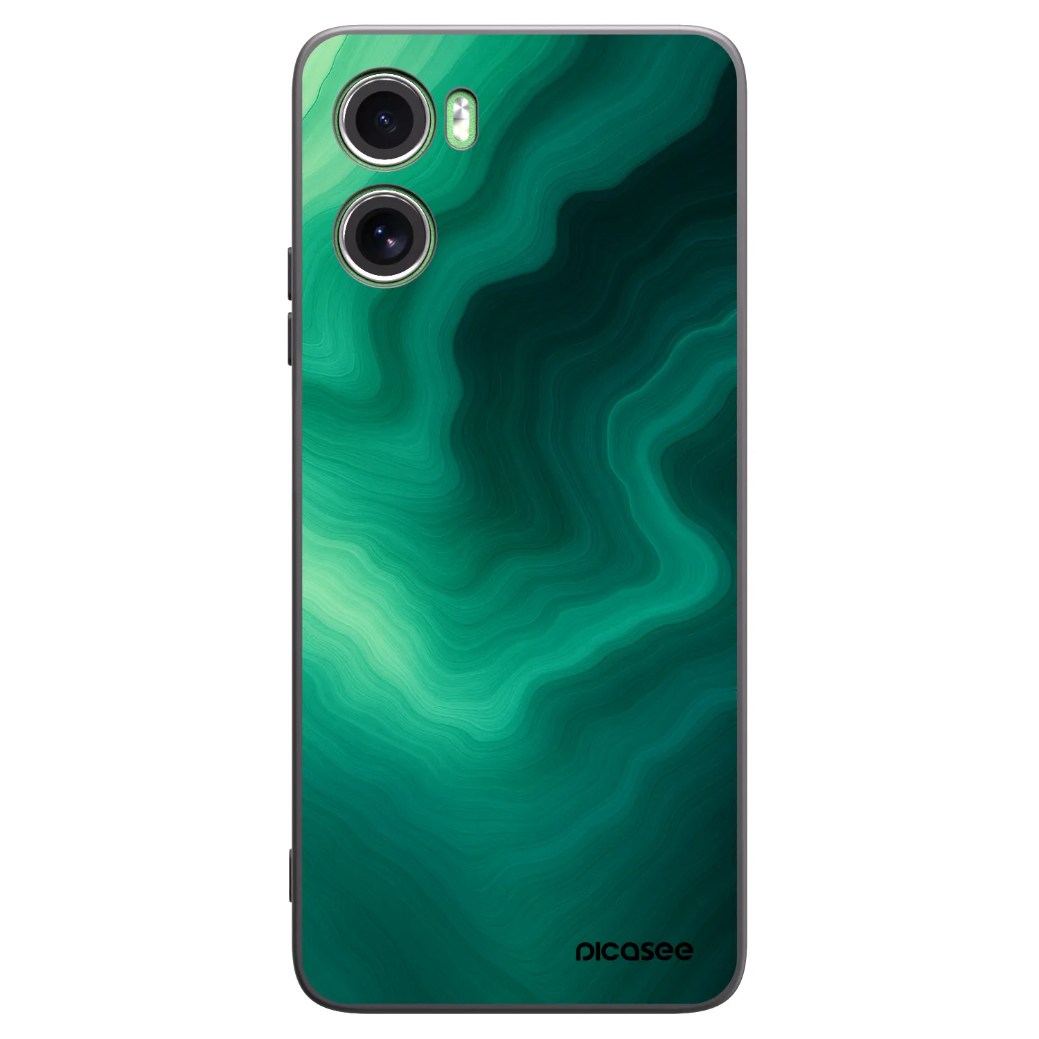 Picasee silikonový černý obal pro Motorola Moto G06 - Malachite