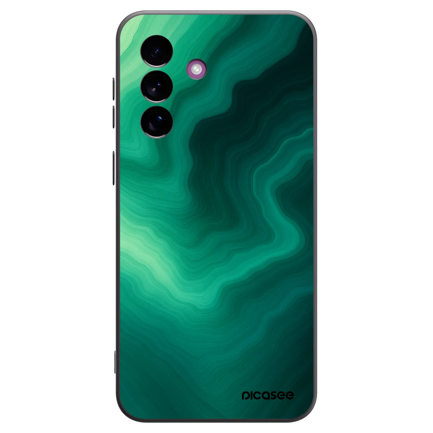 Picasee silikonový černý obal pro Samsung Galaxy A37 - Malachite