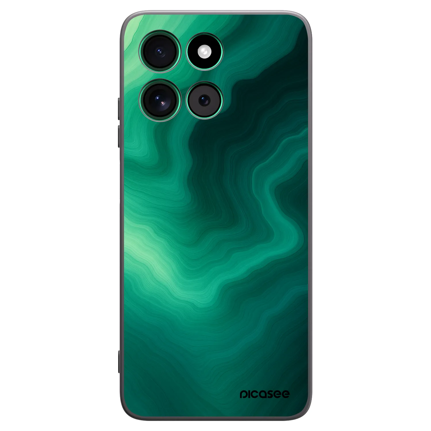 Picasee silikonový černý obal pro Motorola Moto G57 Power - Malachite