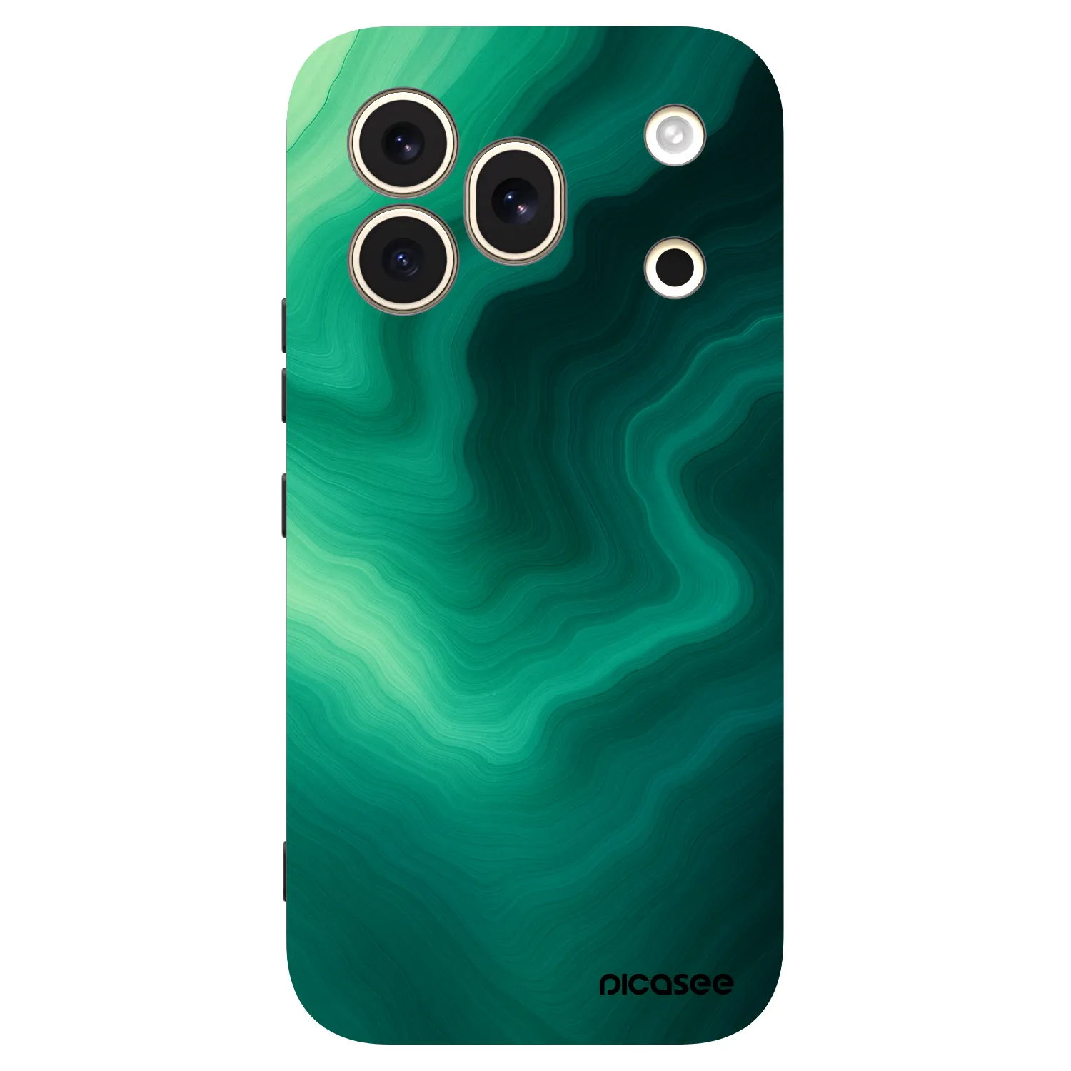 Picasee silikonový černý obal pro Honor 600 Pro - Malachite