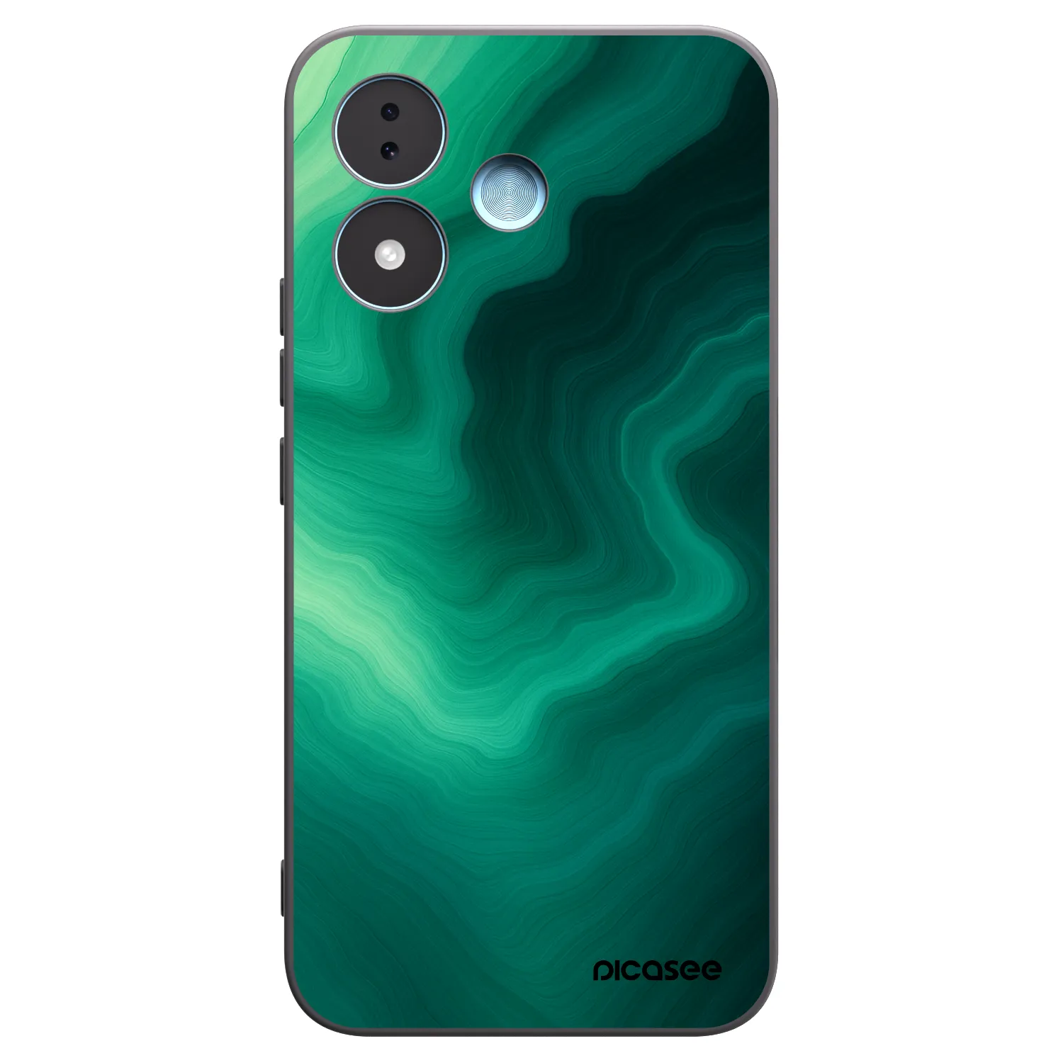 Picasee silikonový černý obal pro Xiaomi Redmi Note 17 5G - Malachite