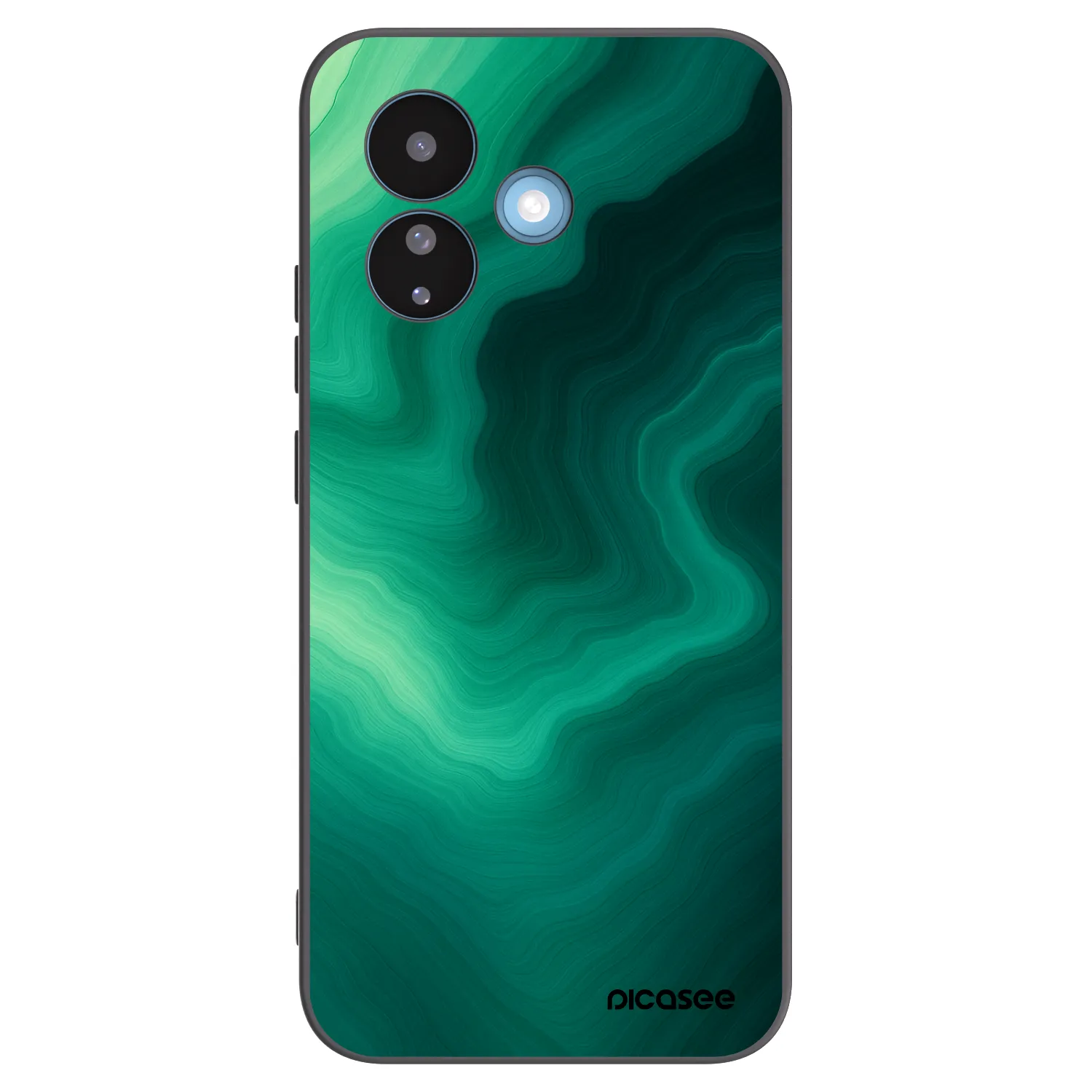 Picasee silikonový černý obal pro Xiaomi Redmi Note 17 Pro 5G - Malachite