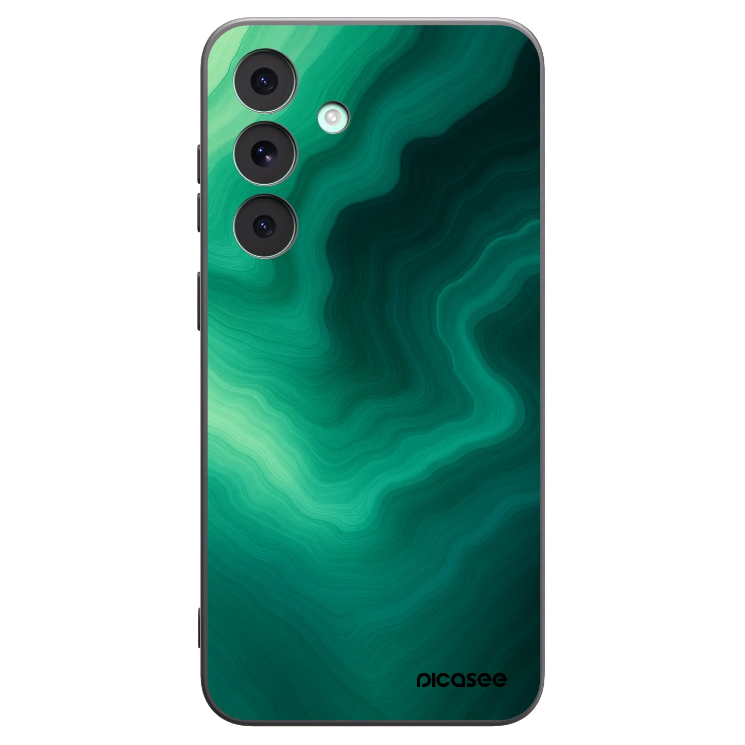 Picasee silikonový černý obal pro Samsung Galaxy S26 FE - Malachite