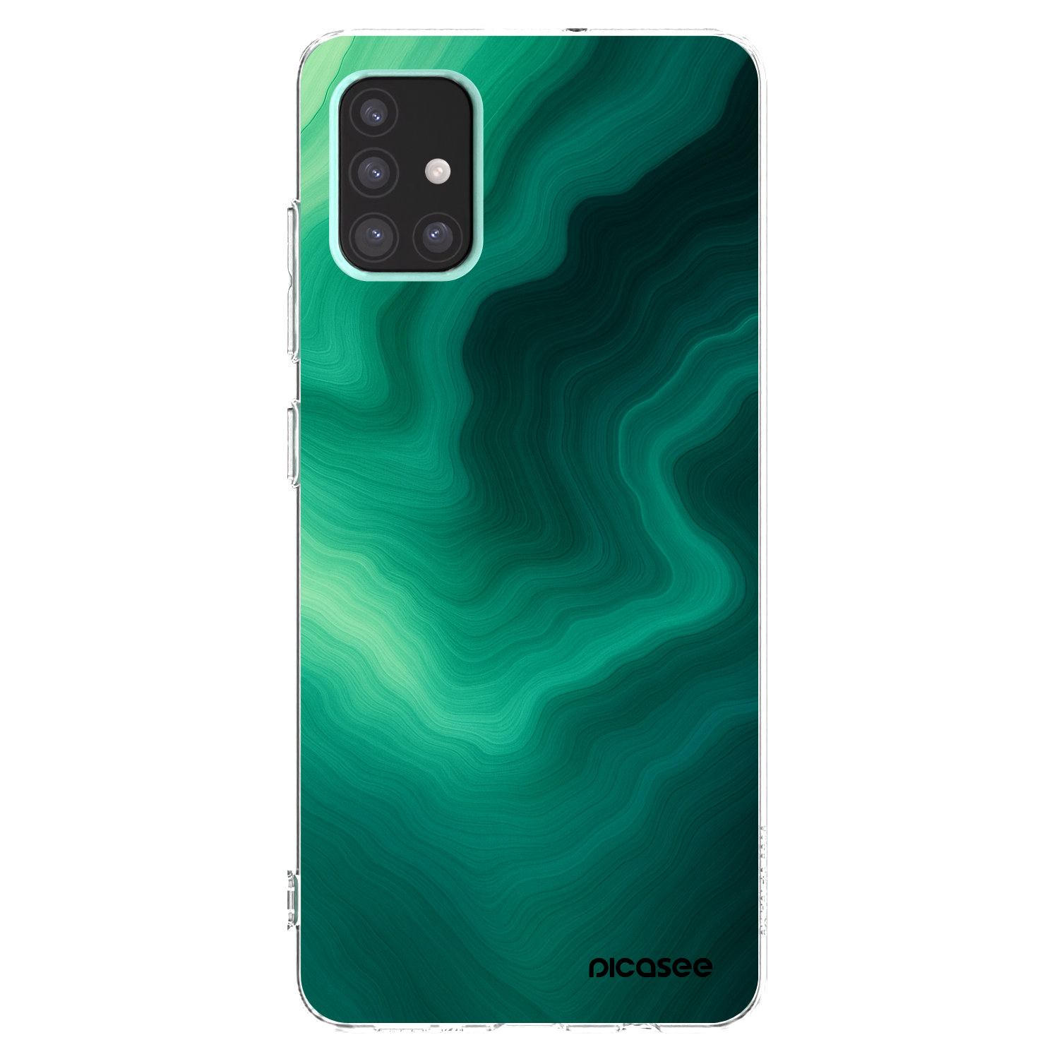 Picasee silikonový průhledný obal pro Samsung Galaxy A51 A515F - Malachite
