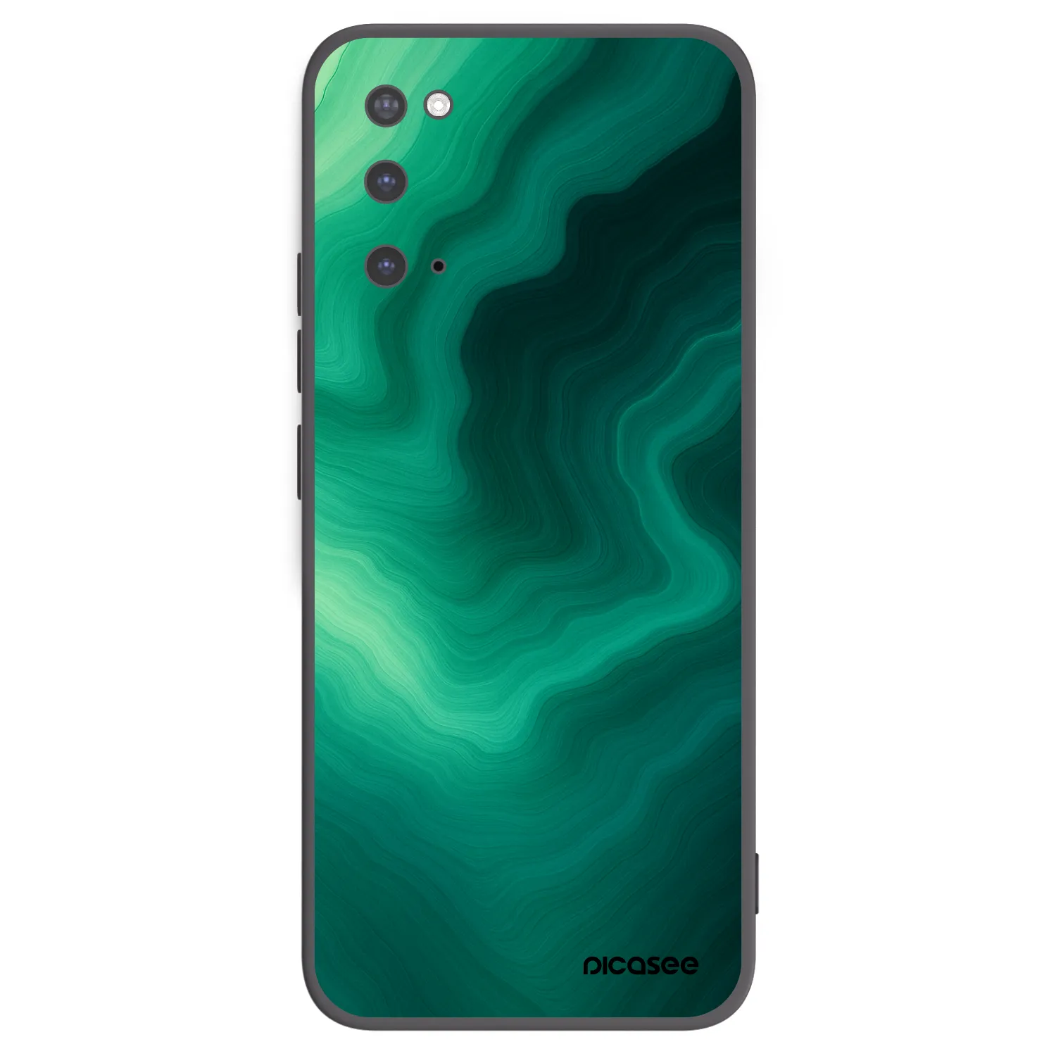 Picasee silikonový černý obal pro Samsung Galaxy S20 G980F - Malachite