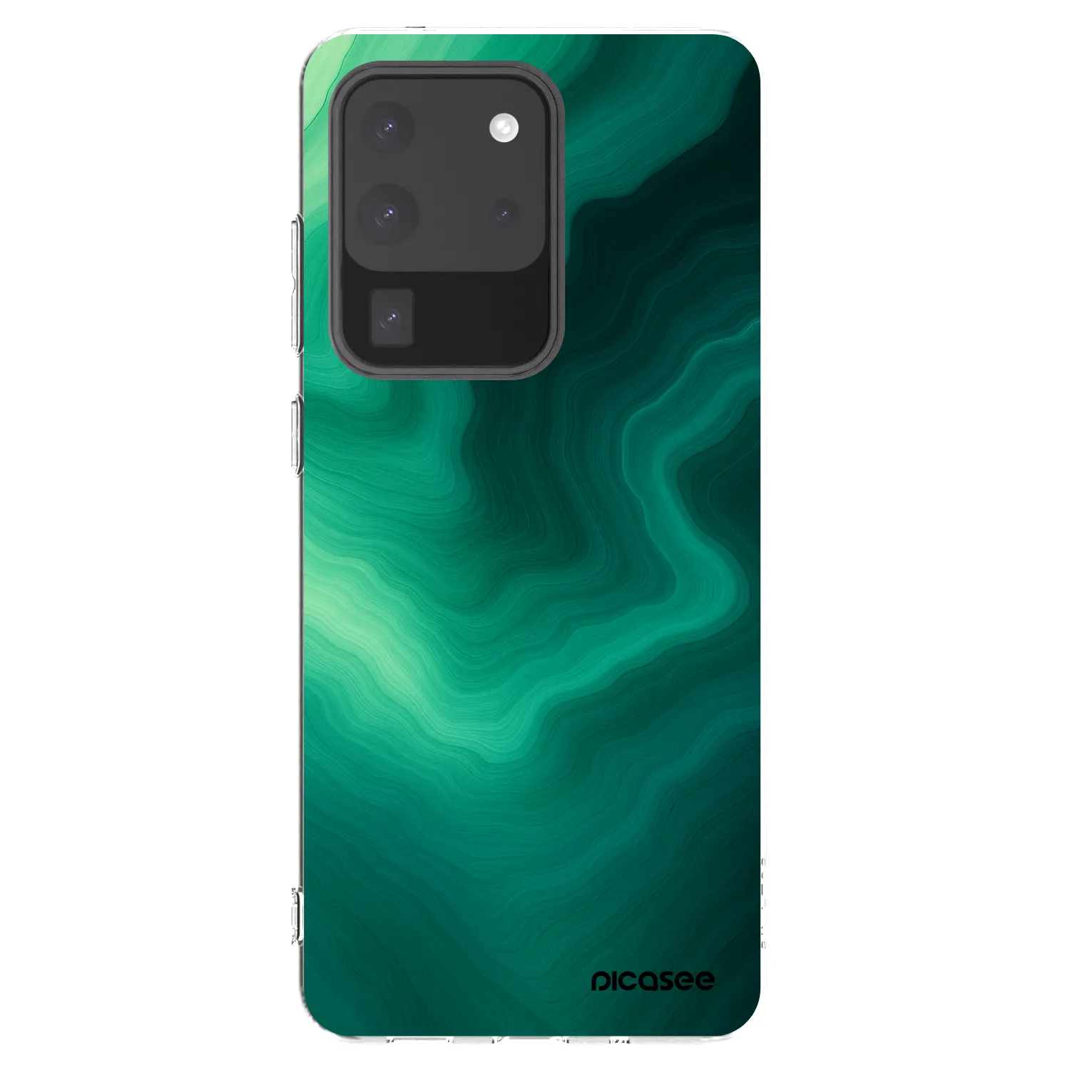 Picasee silikonový průhledný obal pro Samsung Galaxy S20 Ultra 5G G988F - Malachite