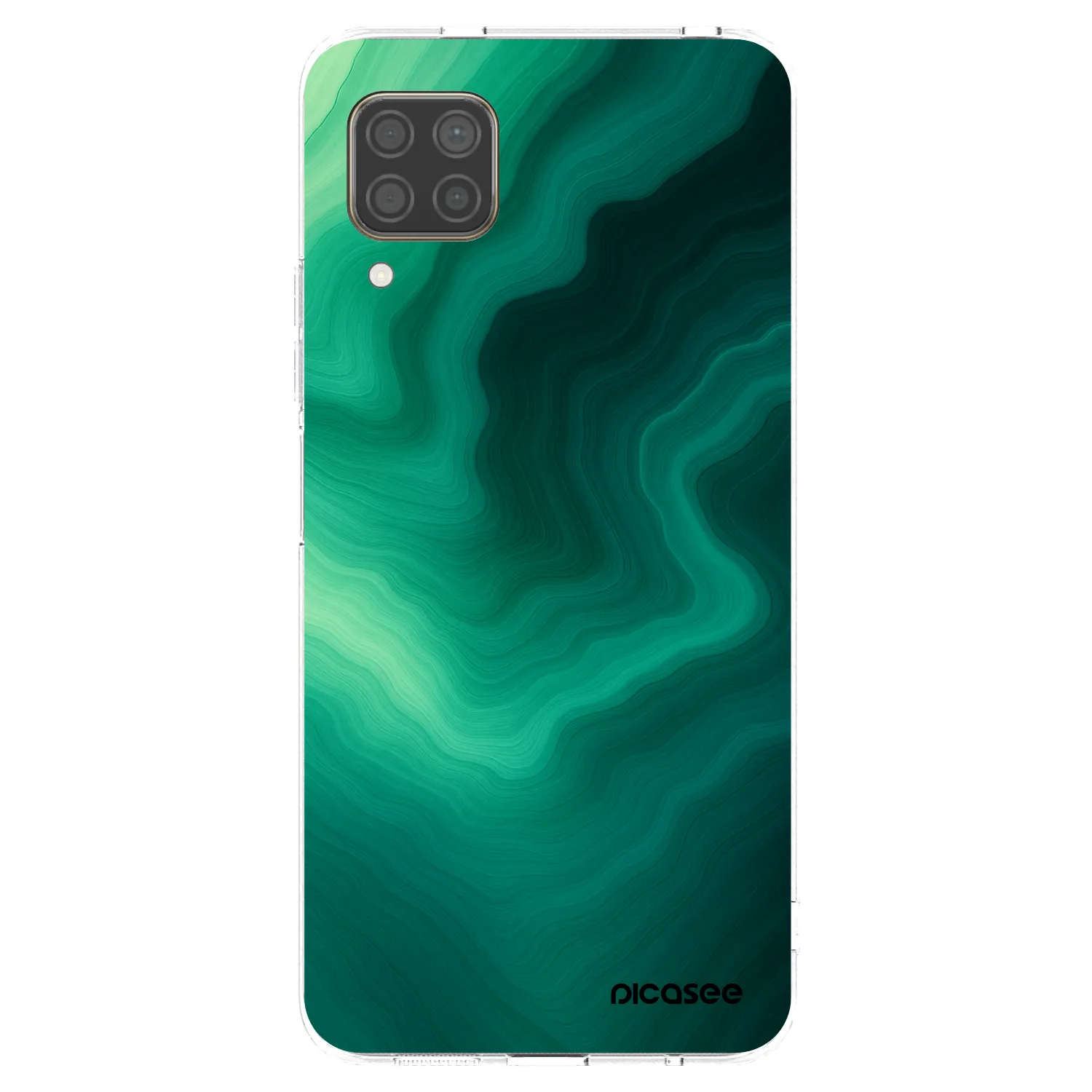 Picasee silikonový průhledný obal pro Huawei P40 Lite - Malachite