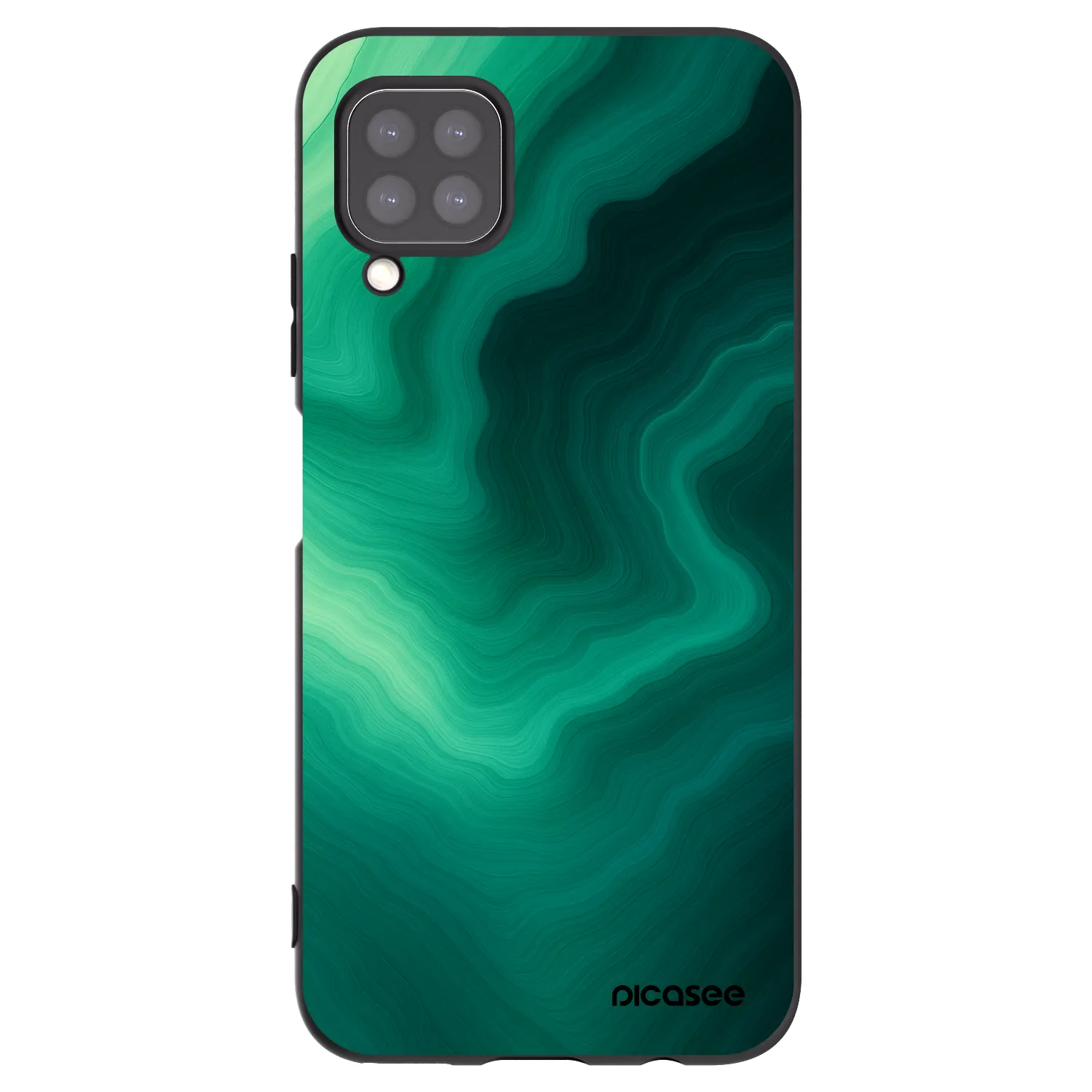 Picasee silikonový černý obal pro Huawei P40 Lite - Malachite