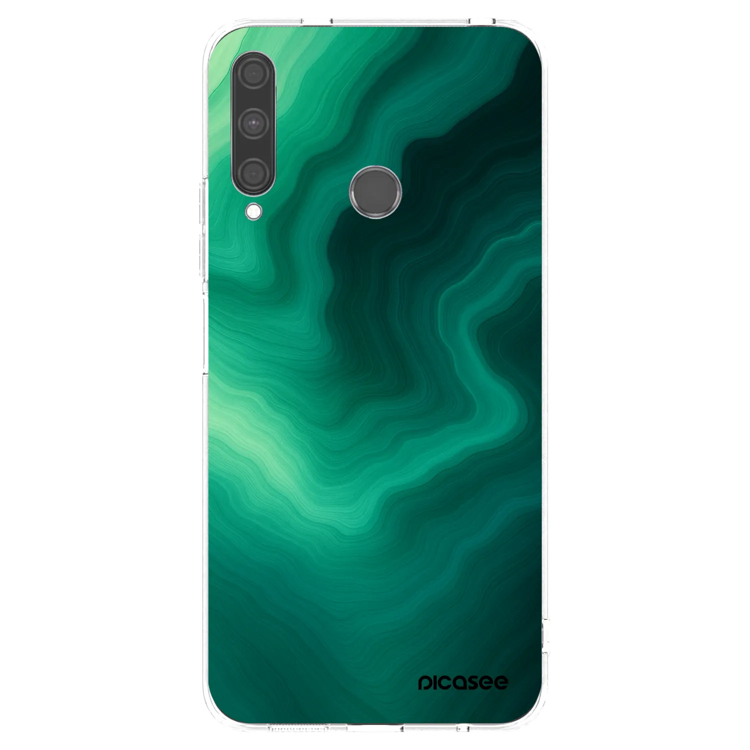 Picasee silikonový průhledný obal pro Huawei P40 Lite E - Malachite